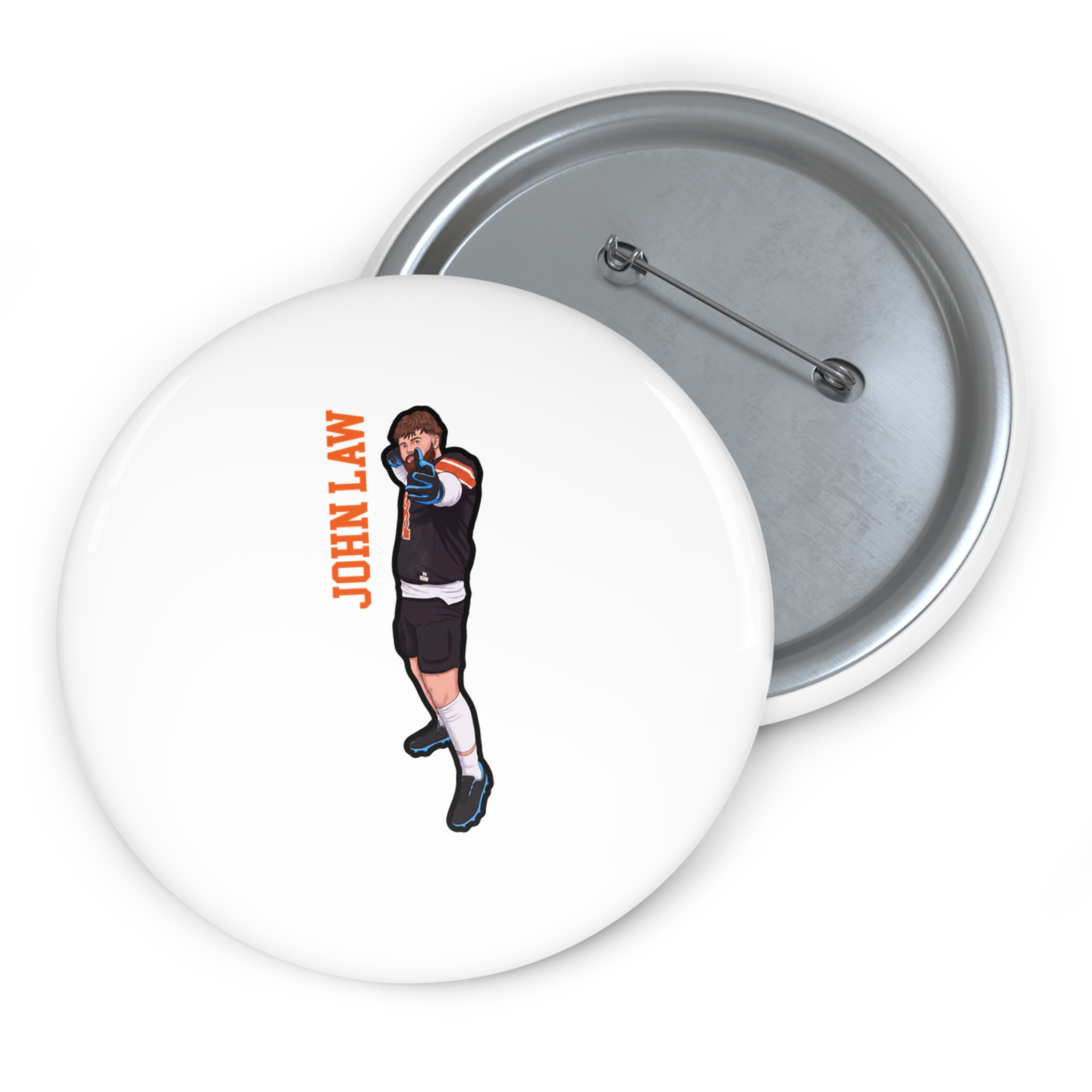 Game Day Pin — character_name_vertical in Classic