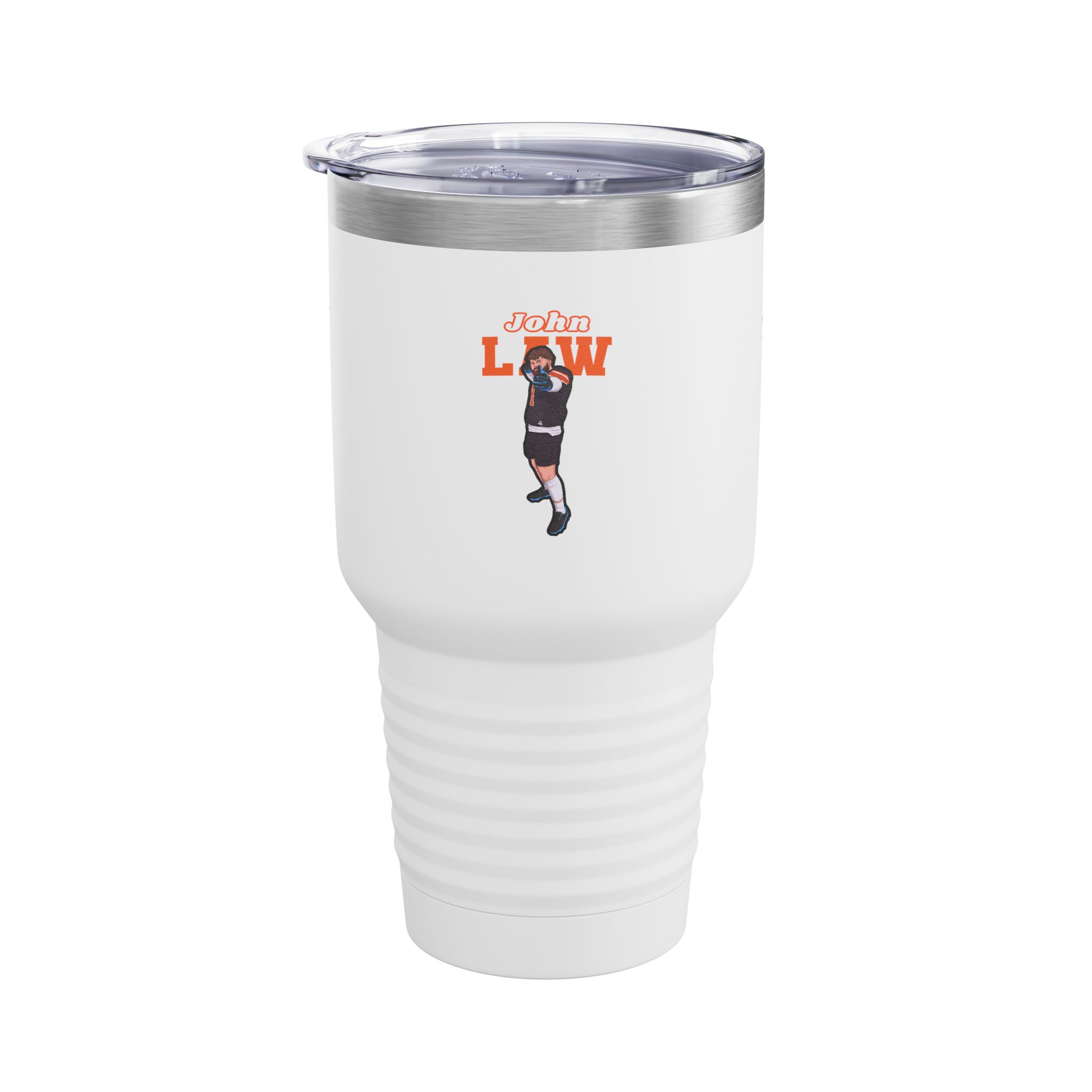 30oz Tumbler — character_name_arch in White