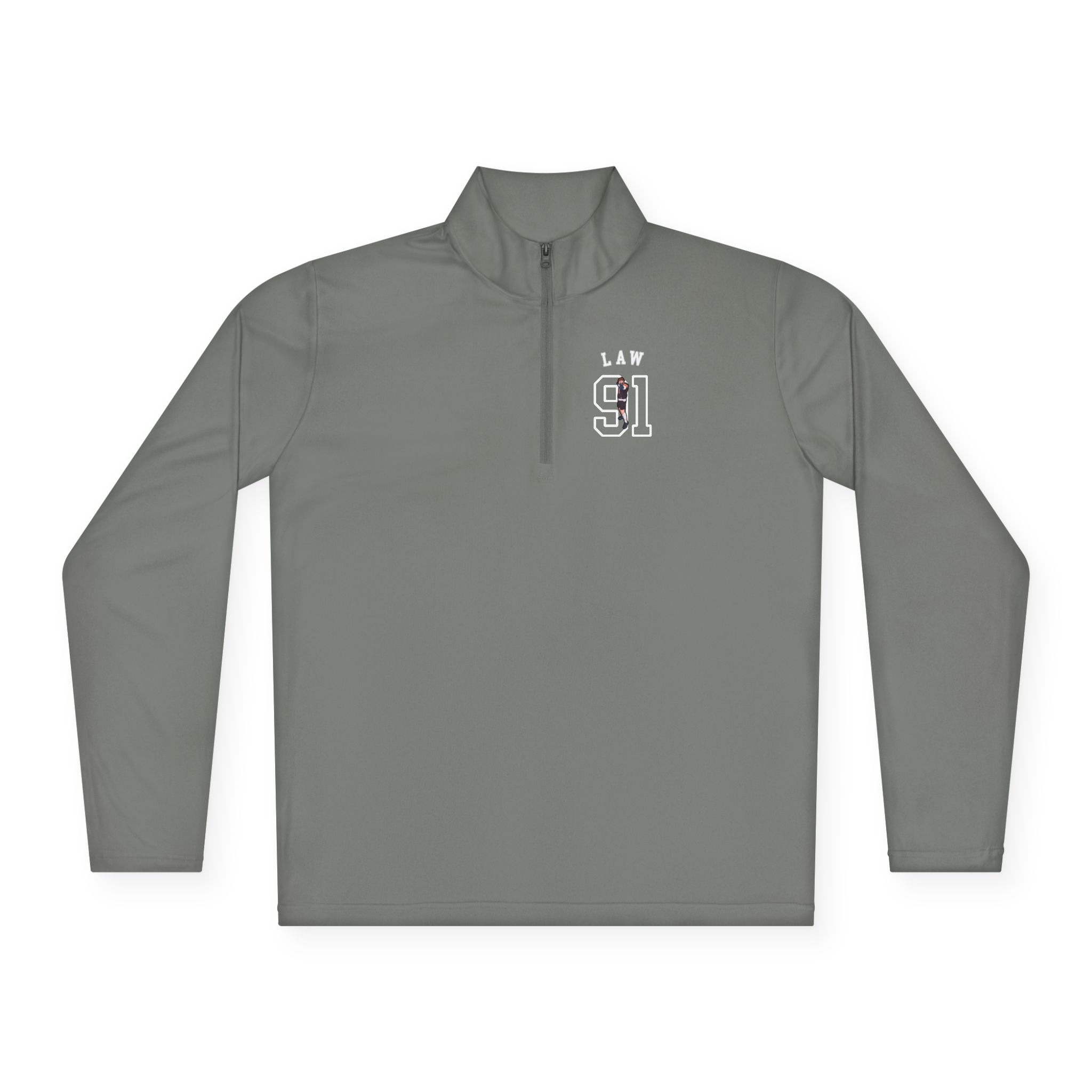 Q-Zip Pullover — character_shirsey_arch in Grey