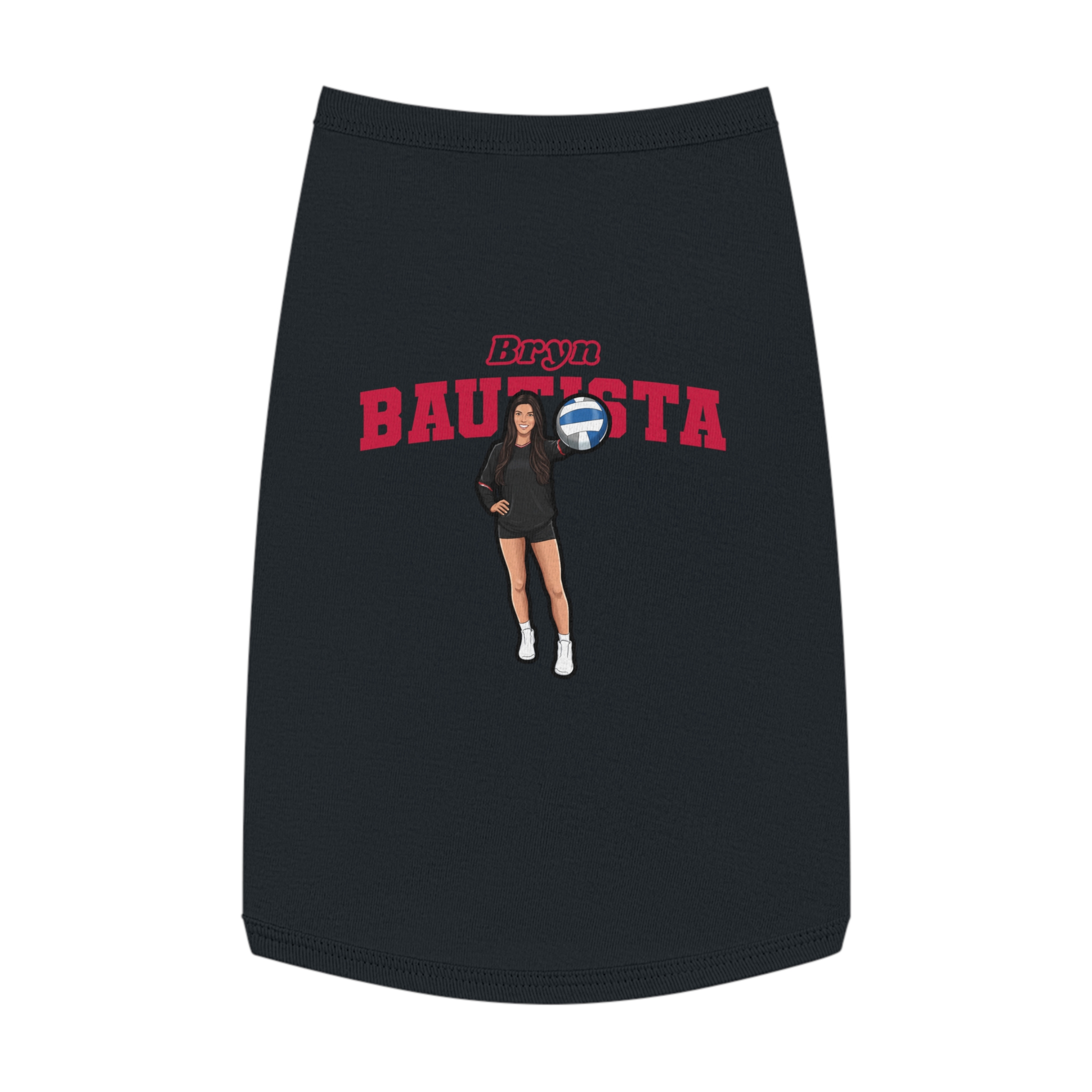 Pet Tank Top — character_name_arch in White