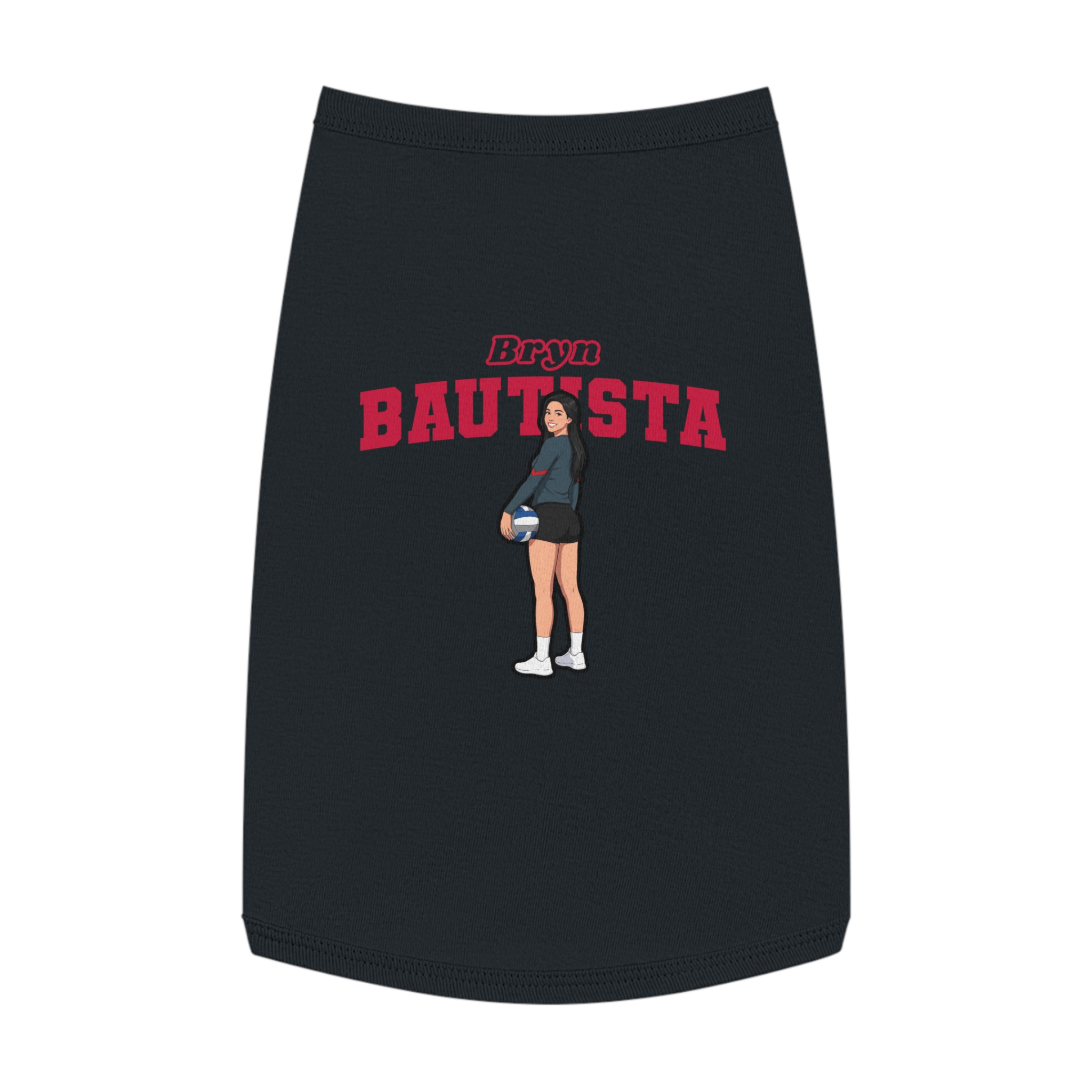 Pet Tank Top — character_name_arch in Black