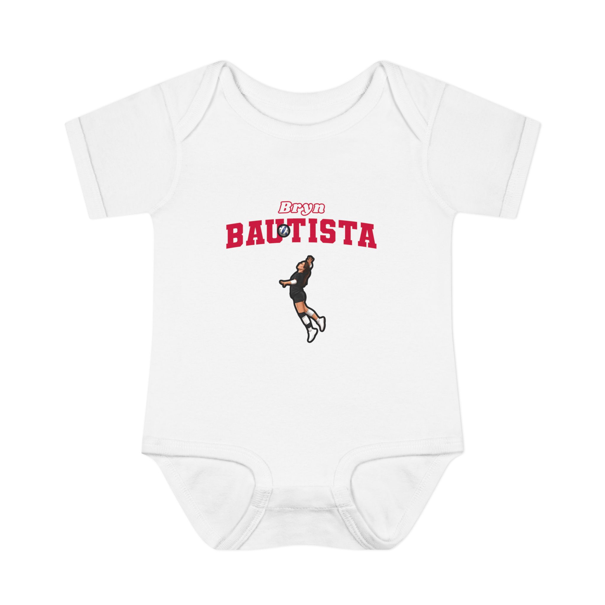 Baby Onesie — character_name_arch in White
