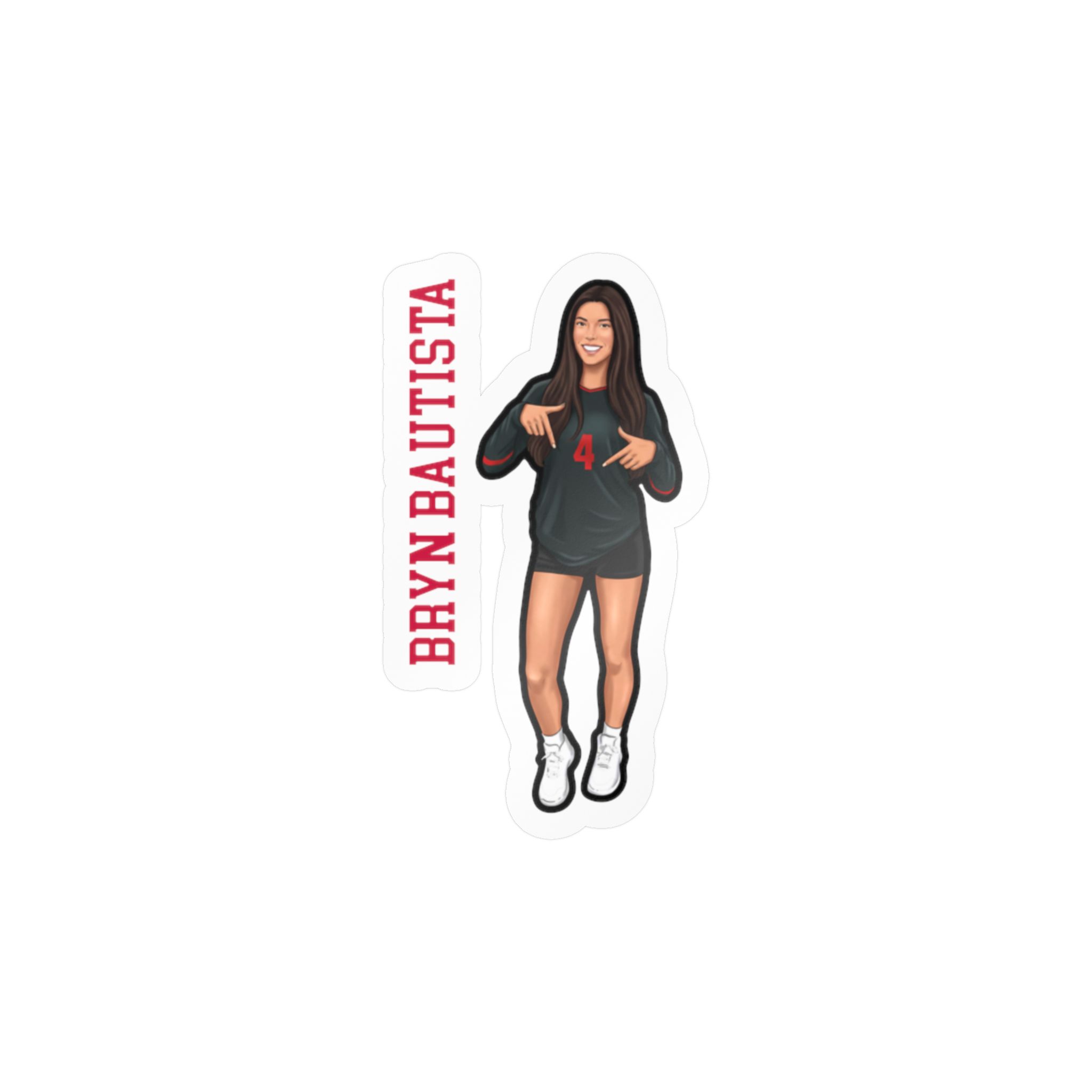 Vinyl Sticker — character_name_vertical in Classic
