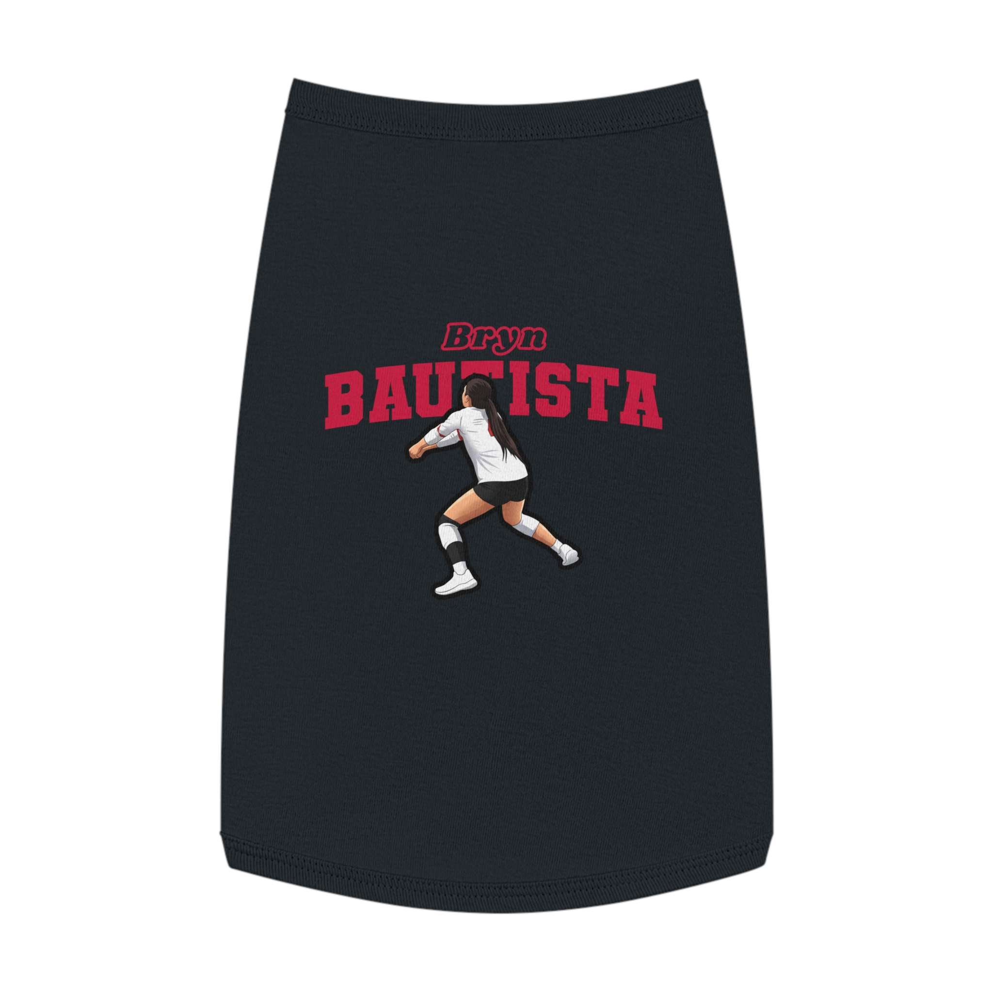 Pet Tank Top — character_name_arch in White