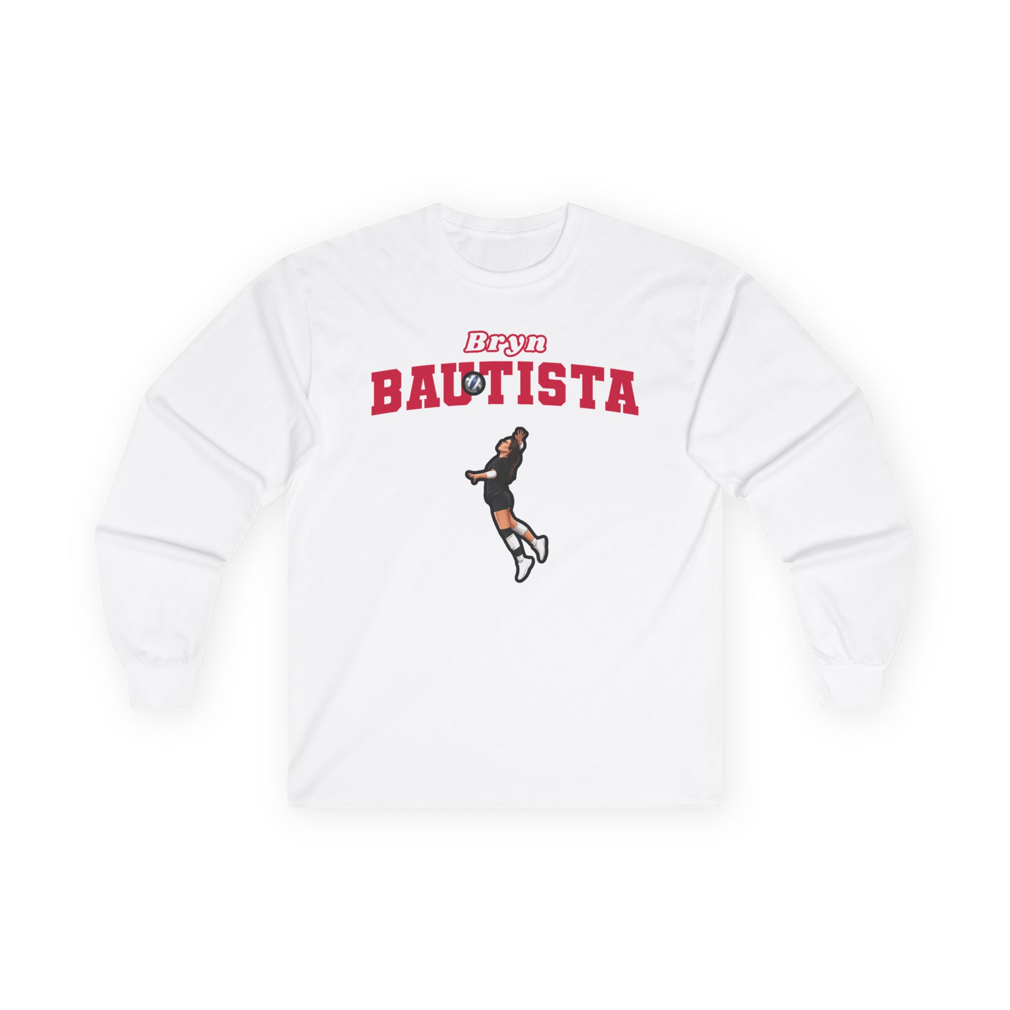 Long Sleeve Tee — character_name_arch in White