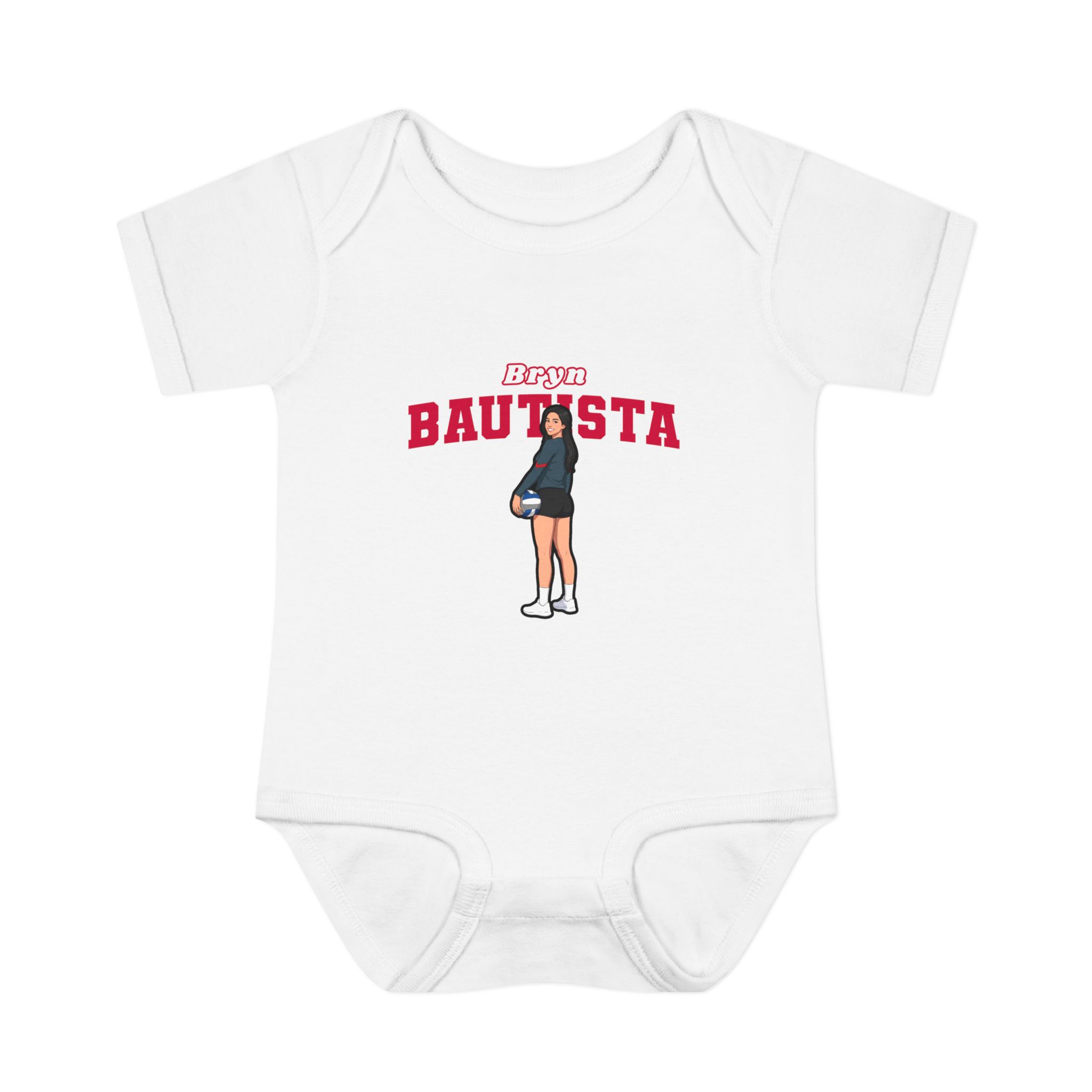 Baby Onesie — character_name_arch in White