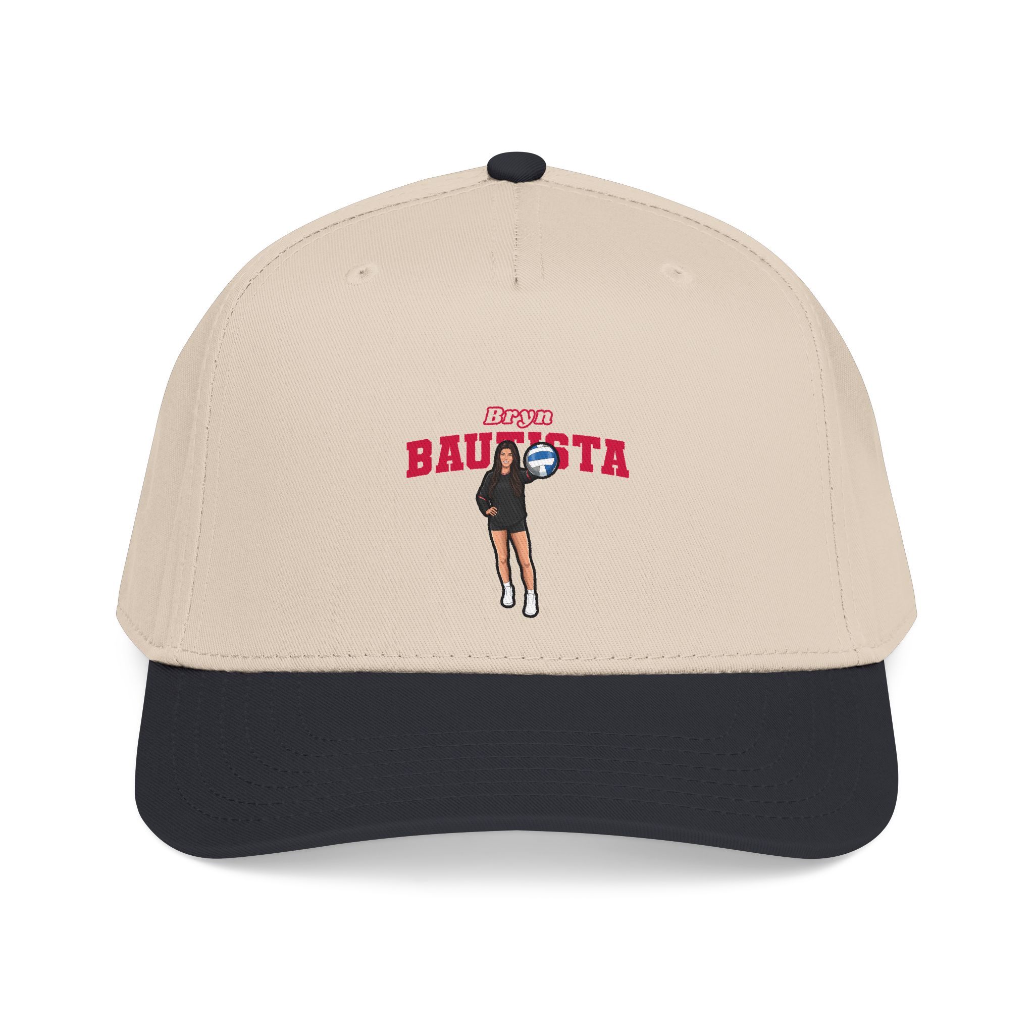 Baseball Cap — character_name_arch in Black / Natural