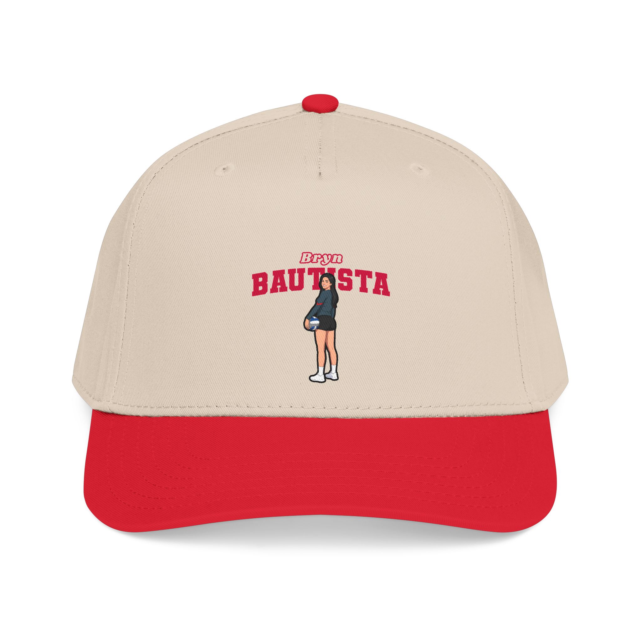 Baseball Cap — character_name_arch in Red / Natural