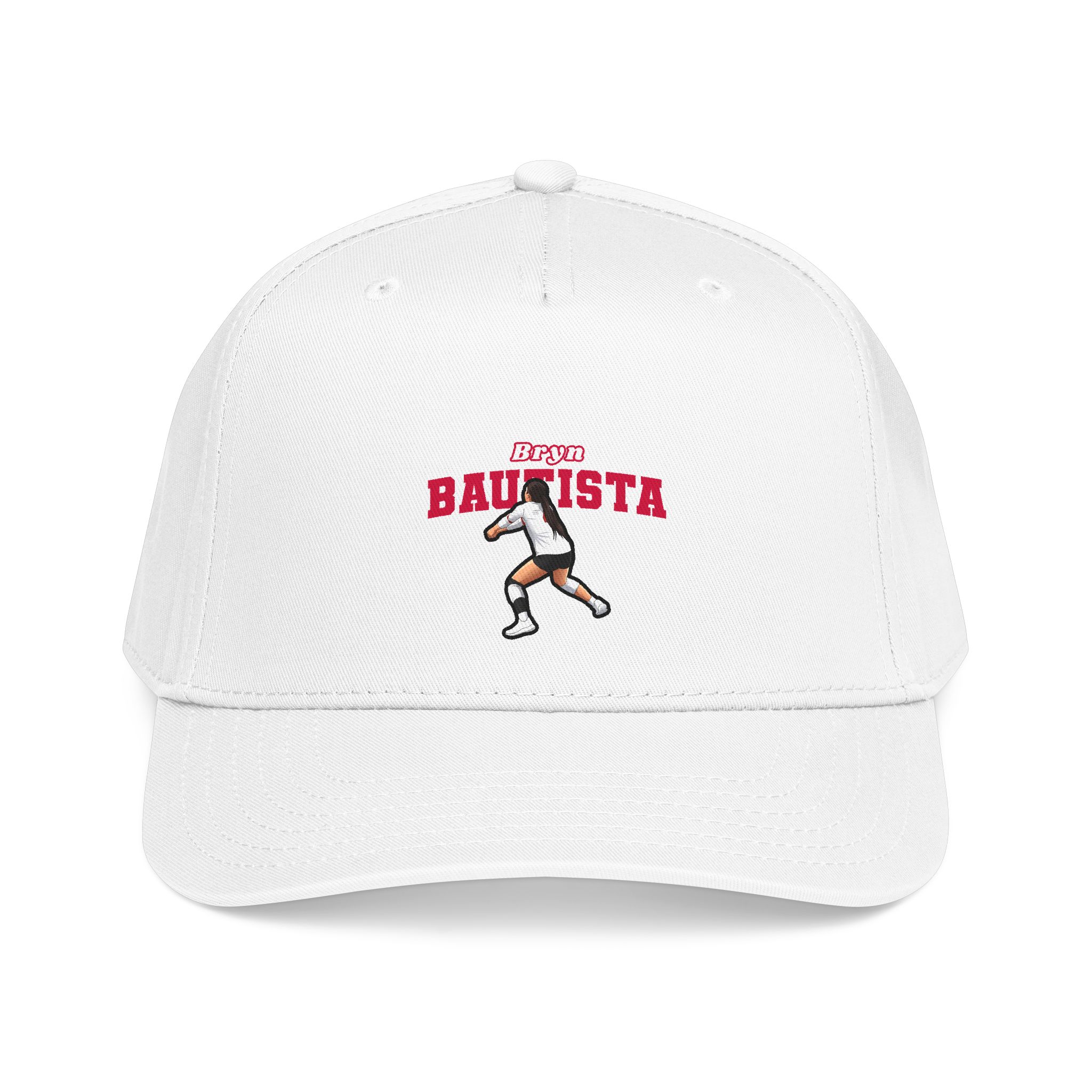 Baseball Cap — character_name_arch in White