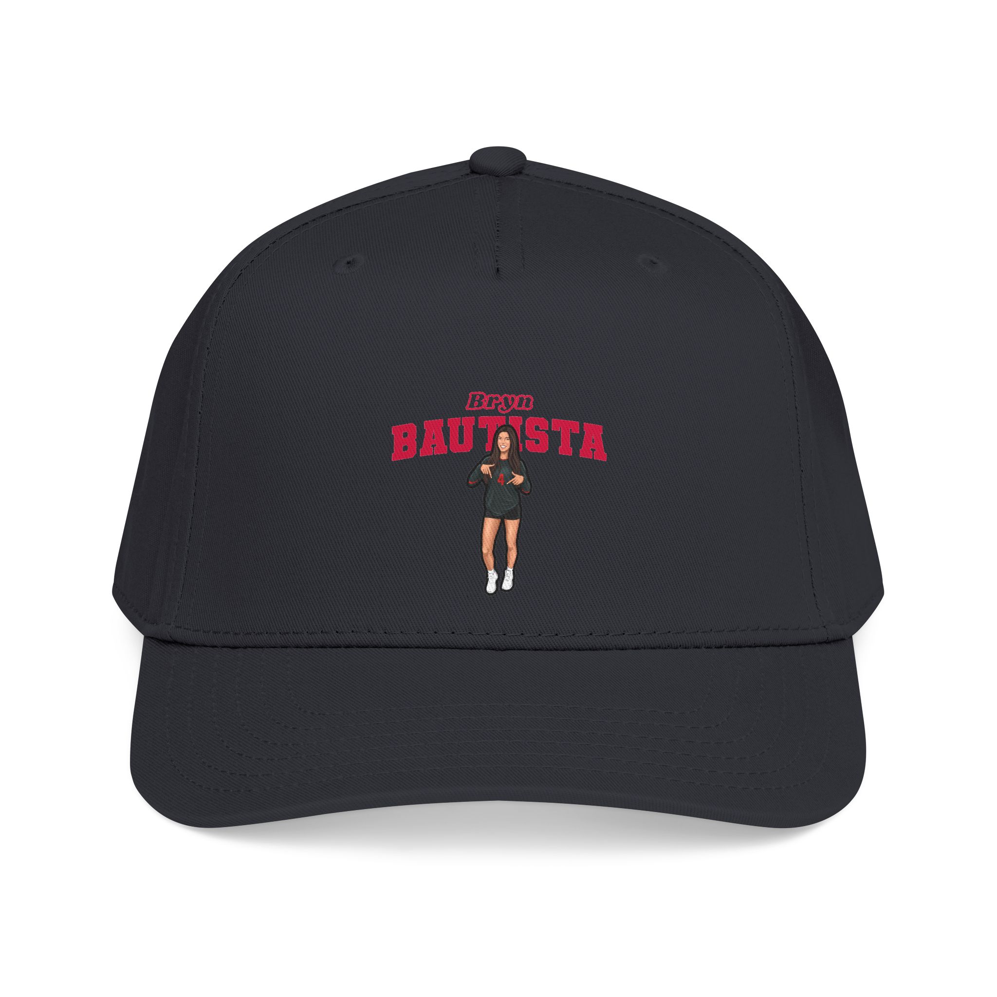 Baseball Cap — character_name_arch in Black