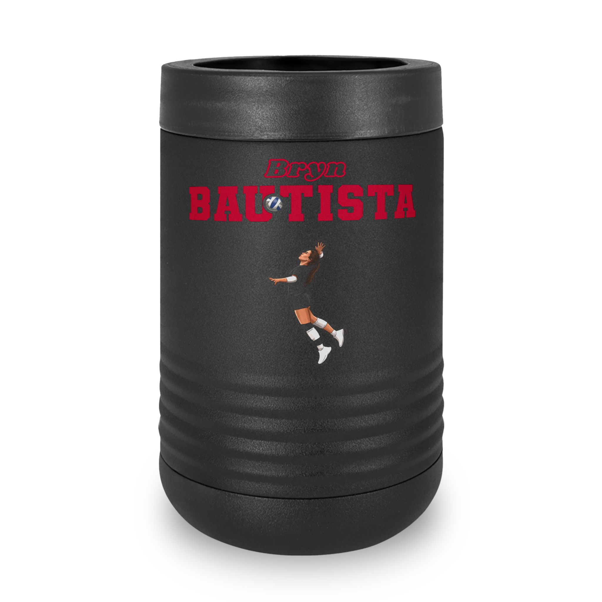 Stainless Can Cooler — character_name_arch in Black