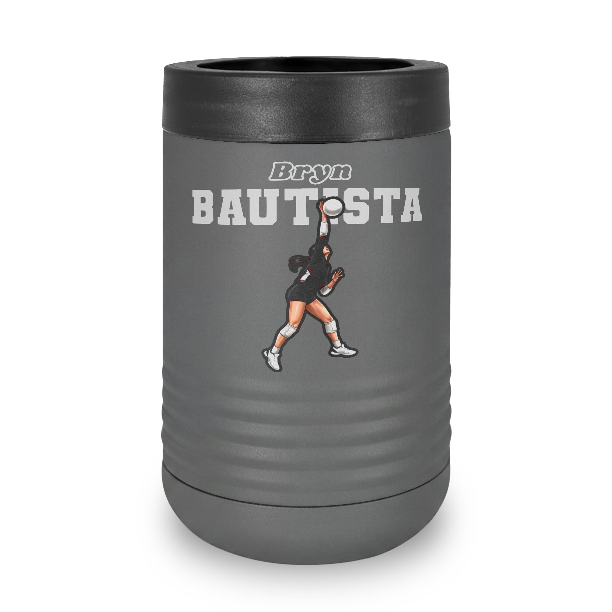 Stainless Can Cooler — character_name_arch in Grey