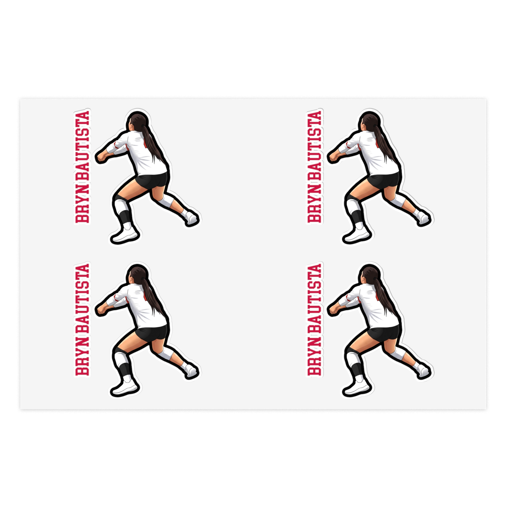 Sticker Sheet — character_name_vertical in Classic
