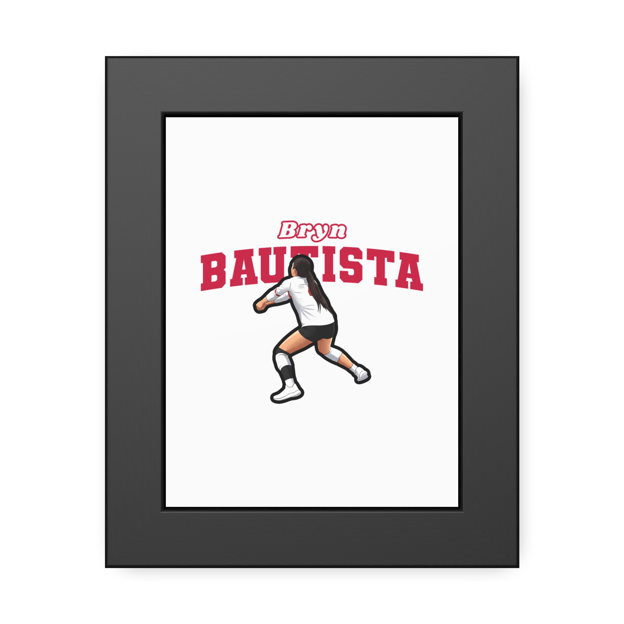 Framed Poster — character_name_arch in Black