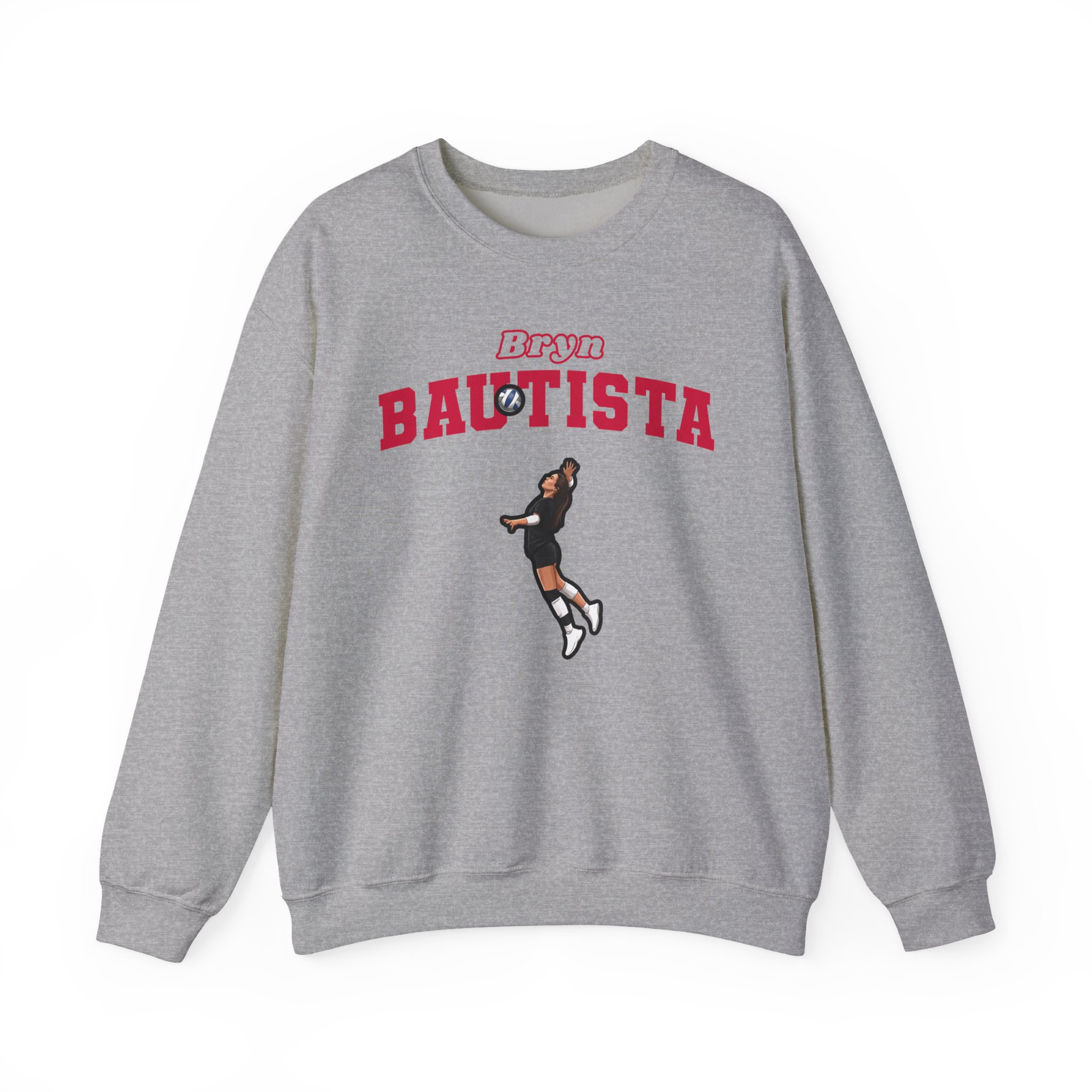 Crewneck Sweatshirt — character_name_arch in Grey