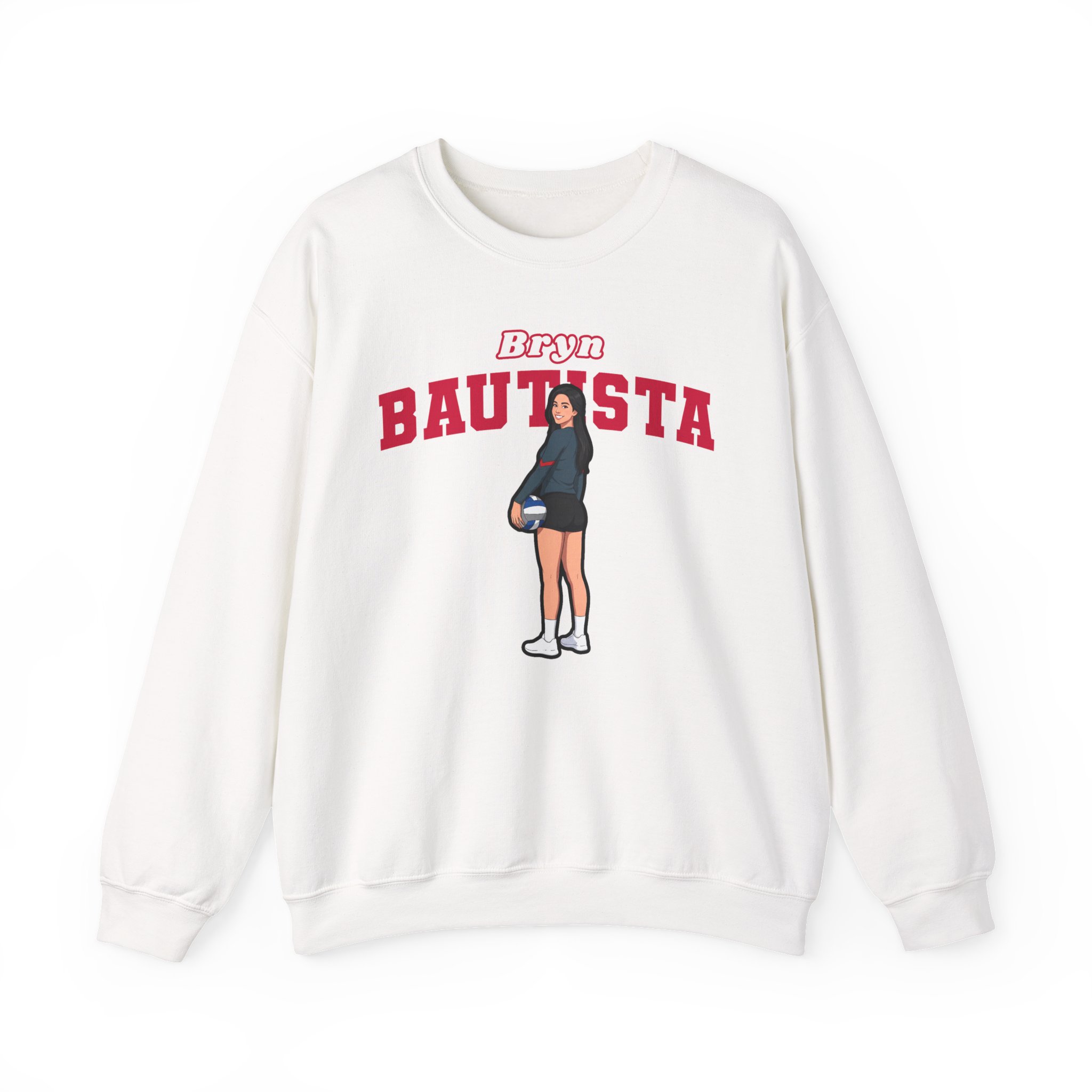 Crewneck Sweatshirt — character_name_arch in White