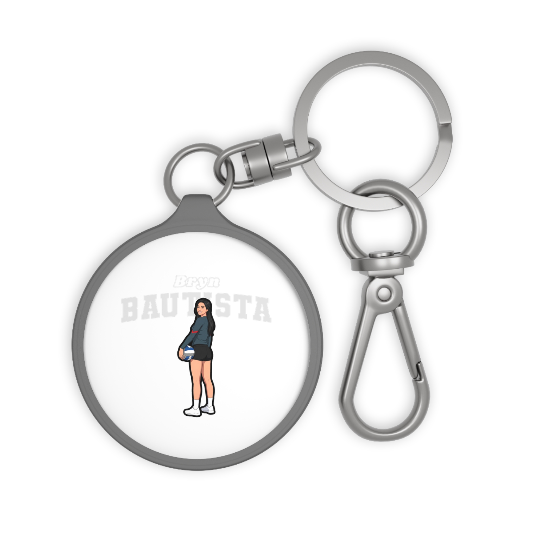 Keychain — character_name_arch in Grey