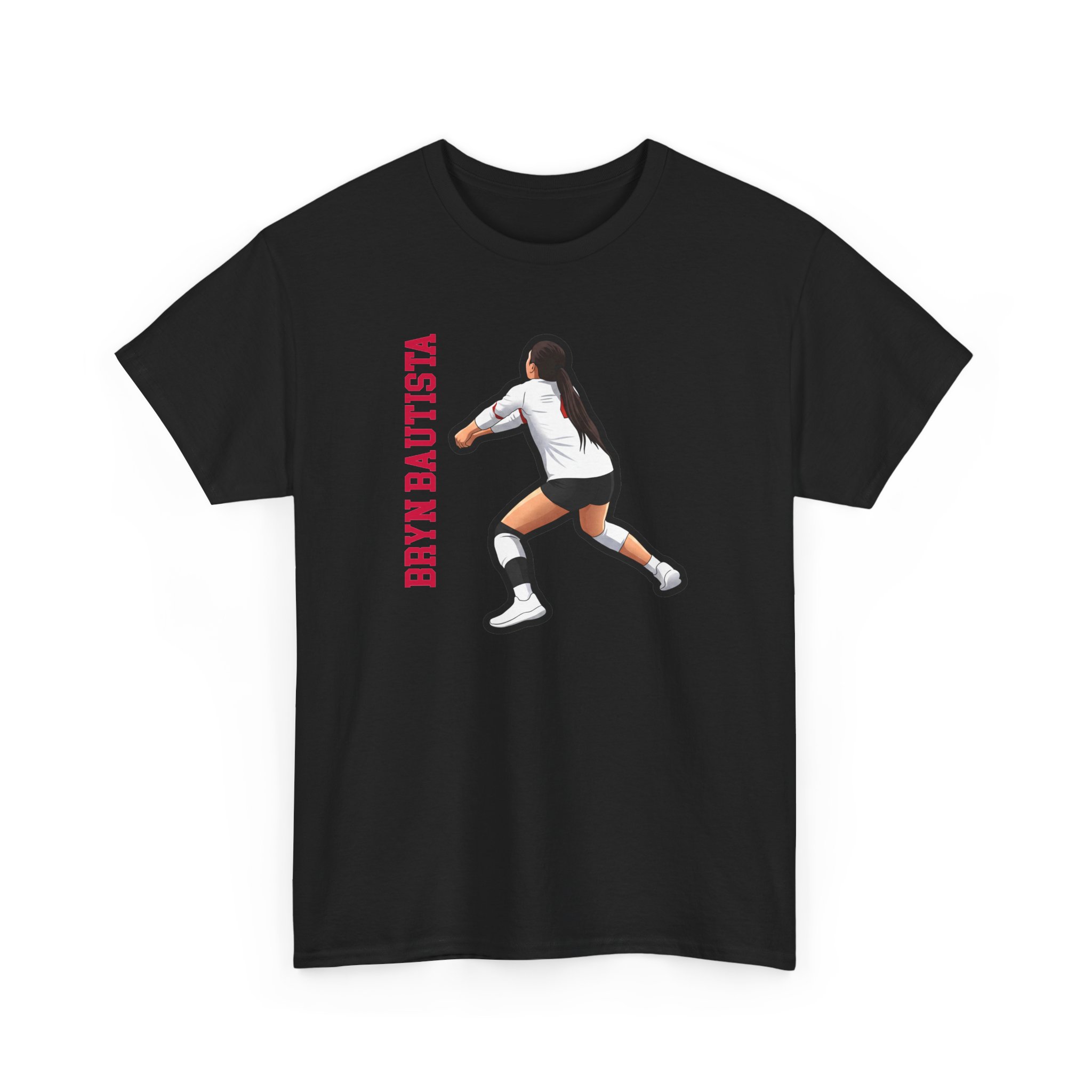 Tee — character_name_vertical in Black