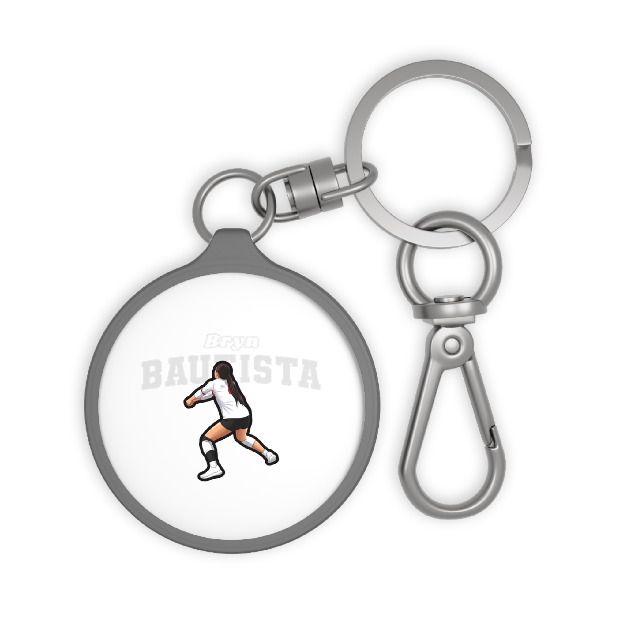Keychain — character_name_arch in Grey