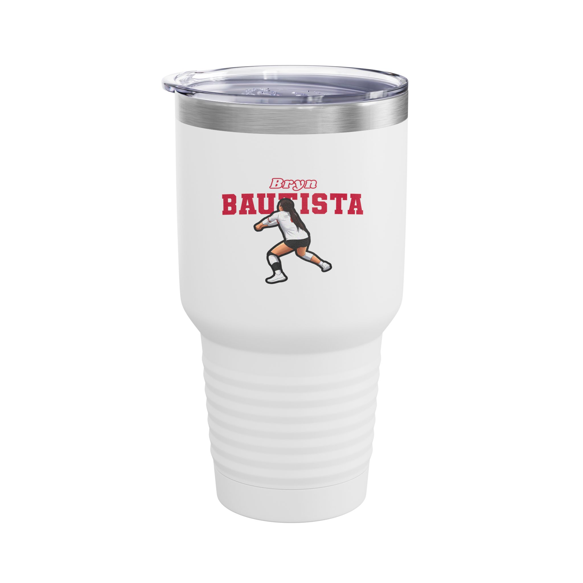 30oz Tumbler — character_name_arch in White
