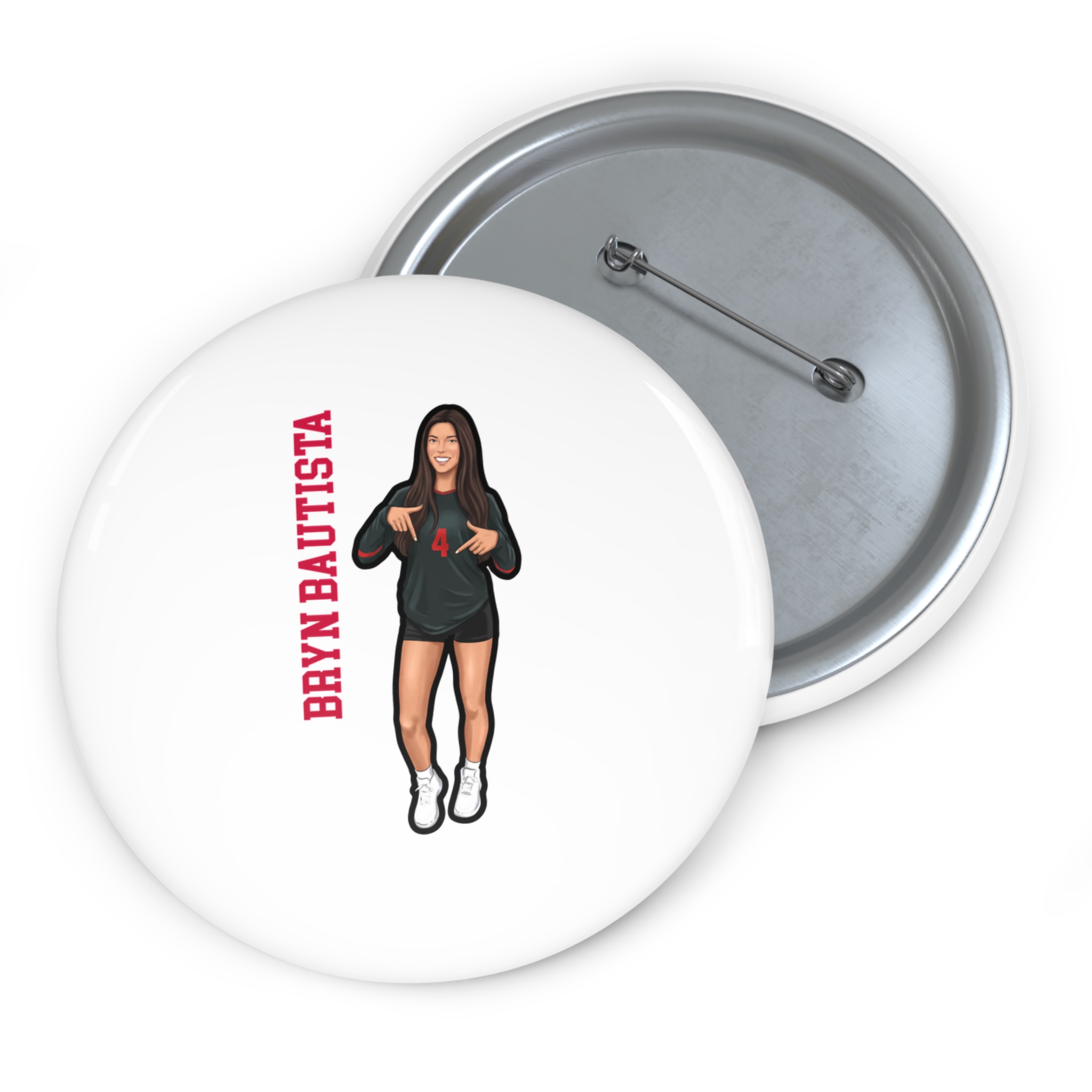 Game Day Pin — character_name_vertical in Classic
