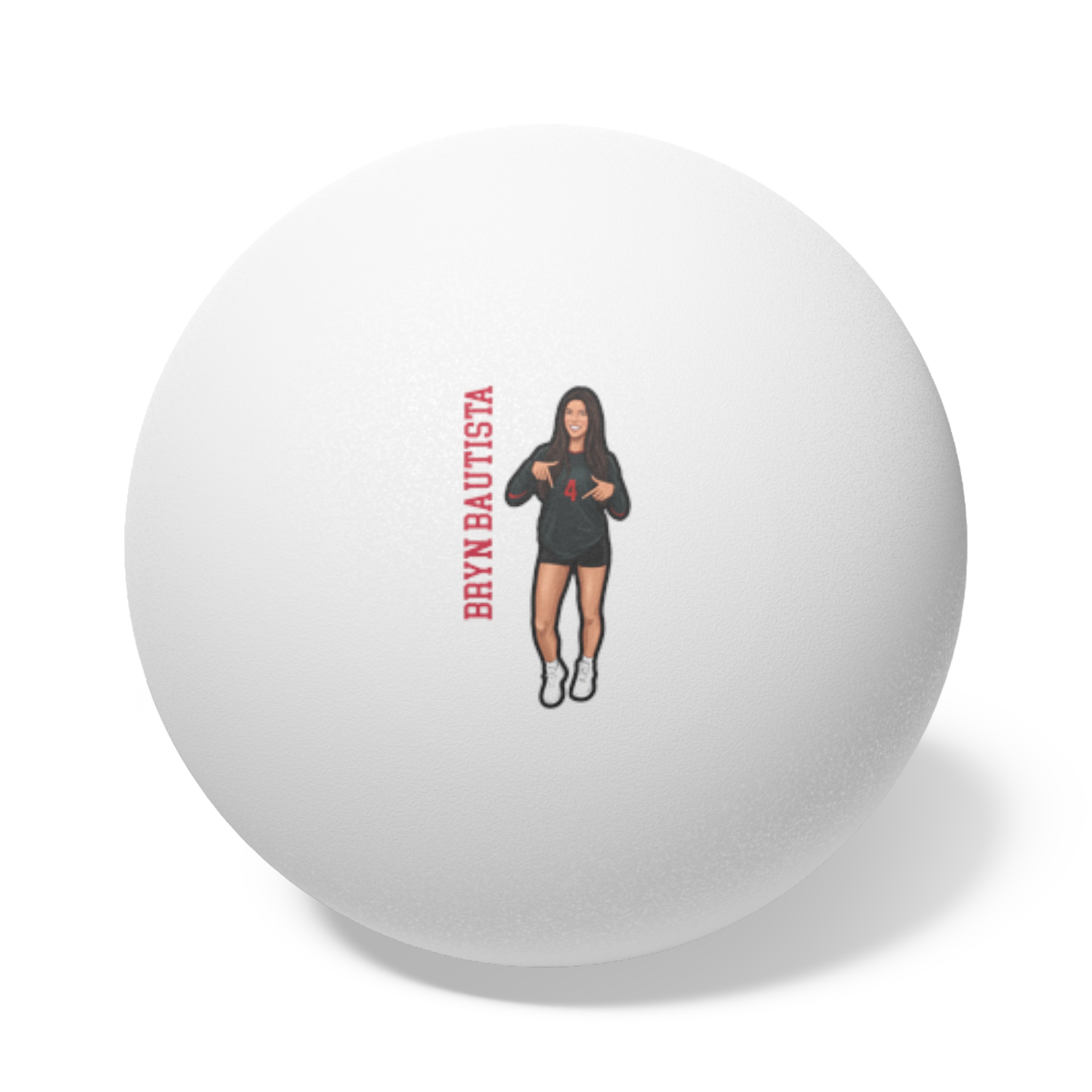 Ping Pong Balls, 6 pcs — character_name_vertical in White