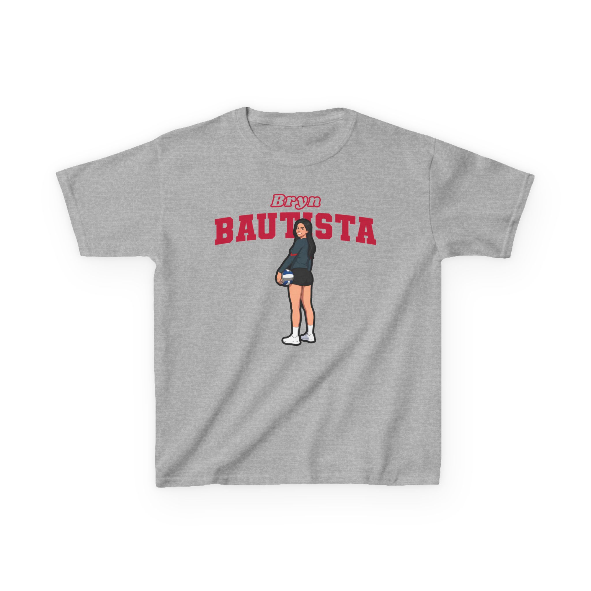 Youth Tee — character_name_arch in Grey