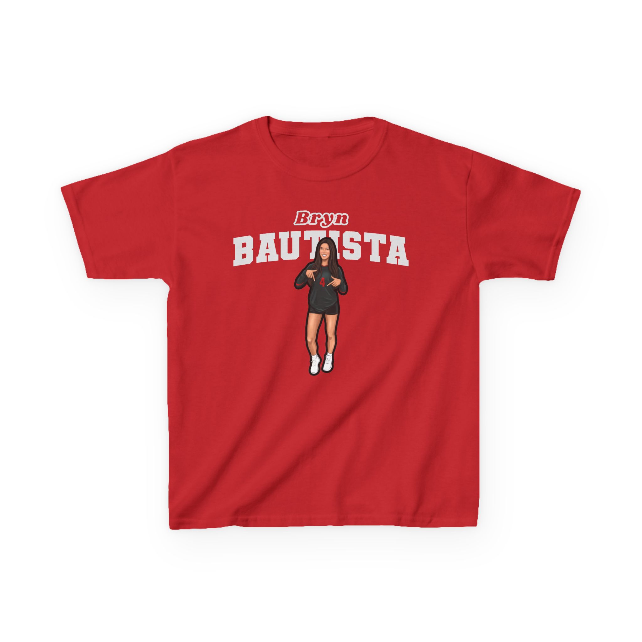 Youth Tee — character_name_arch in Red