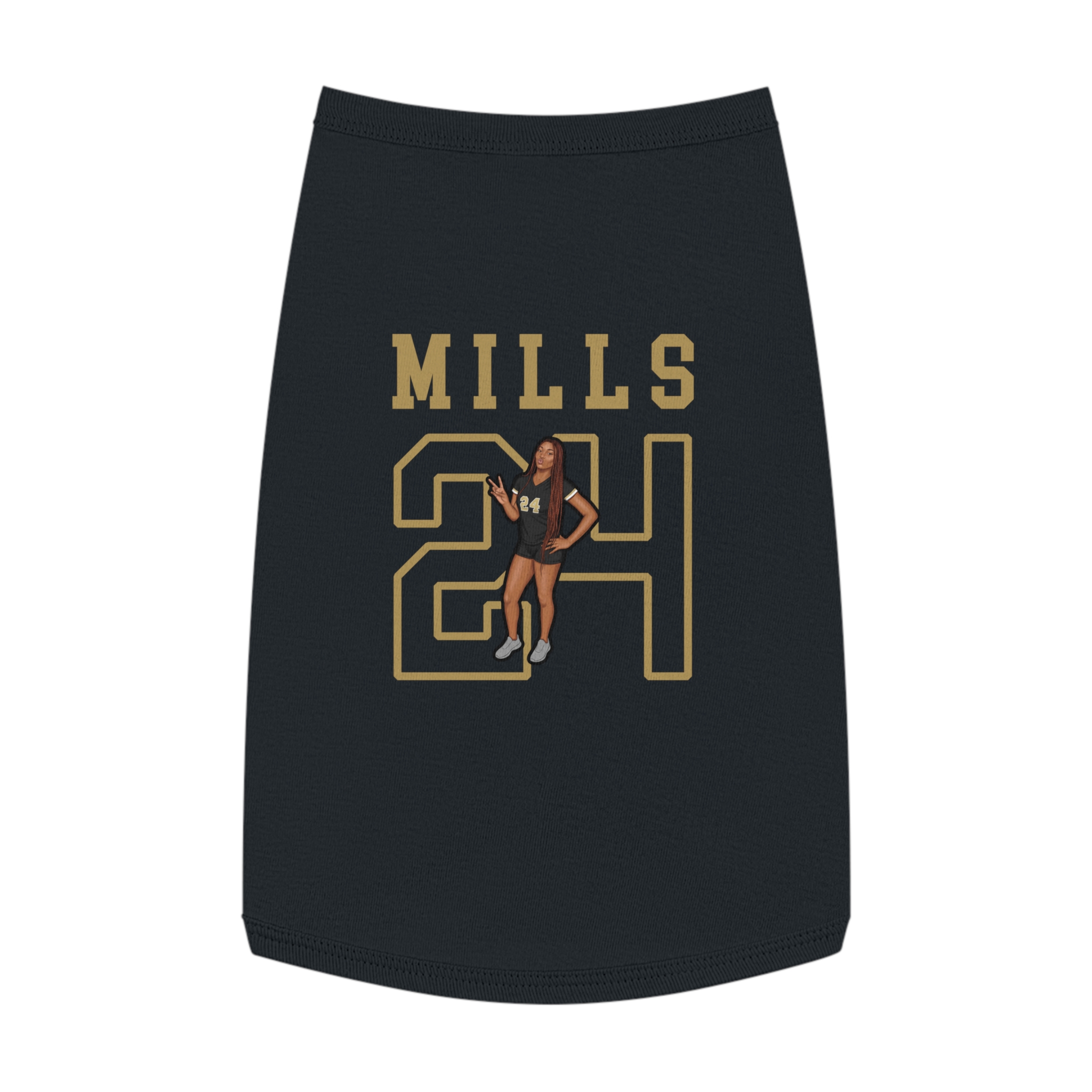 Pet Tank Top — character_shirsey in Black