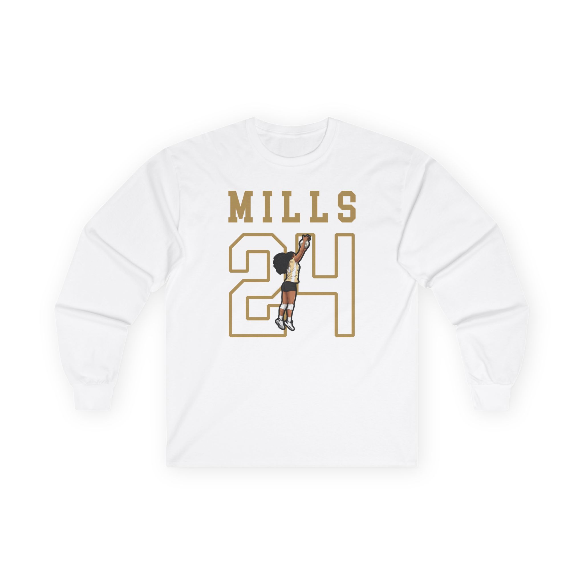 Long Sleeve Tee — character_shirsey in White