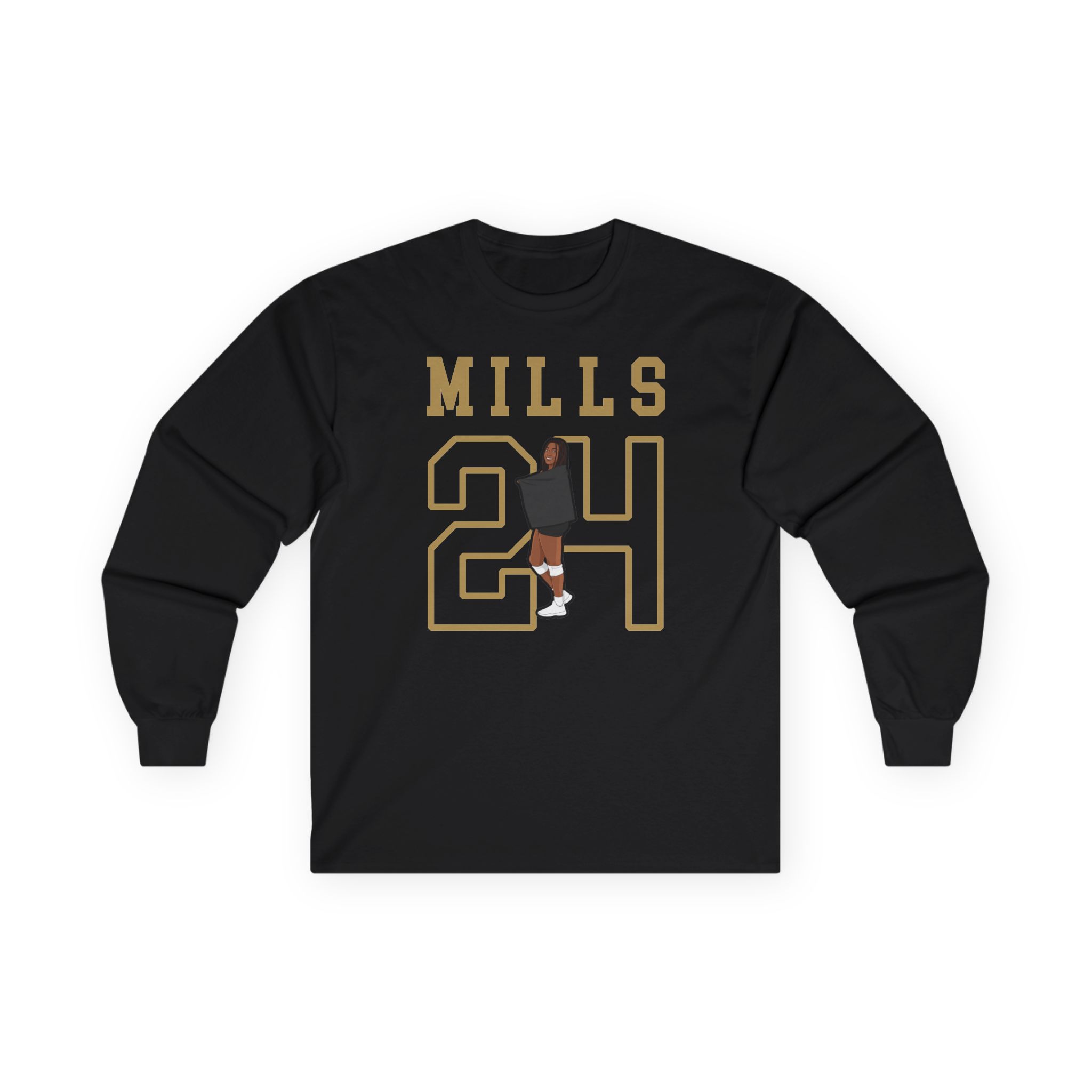 Long Sleeve Tee — character_shirsey in Black