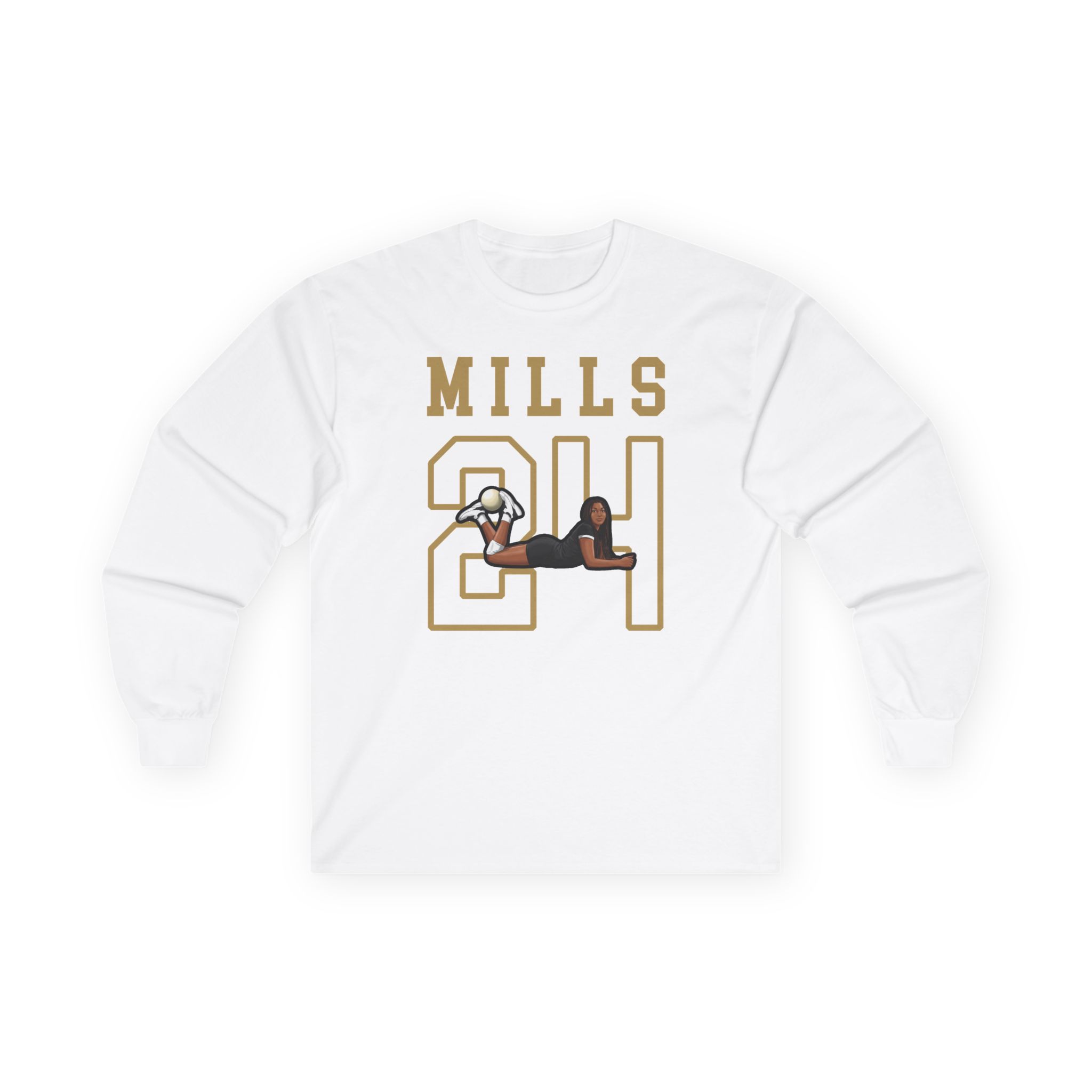 Long Sleeve Tee — character_shirsey in White