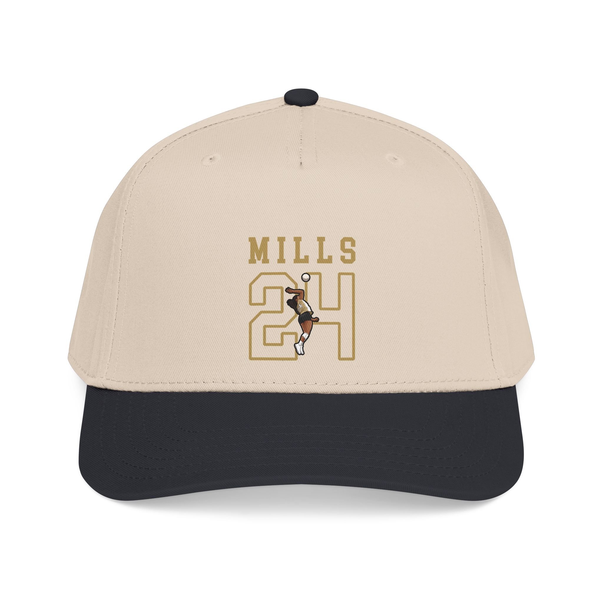 Baseball Cap — character_shirsey in Black / Natural