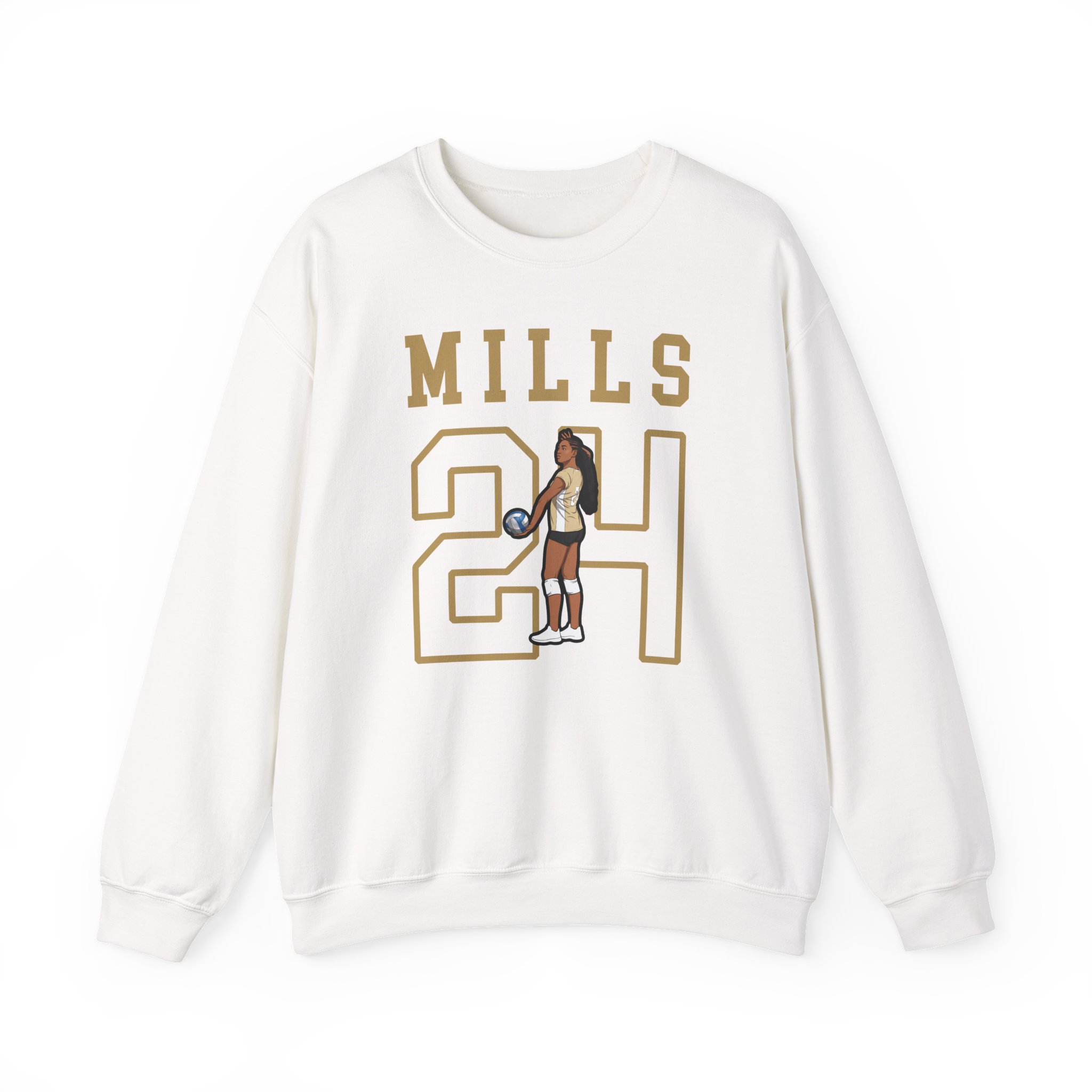 Crewneck Sweatshirt — character_shirsey in White