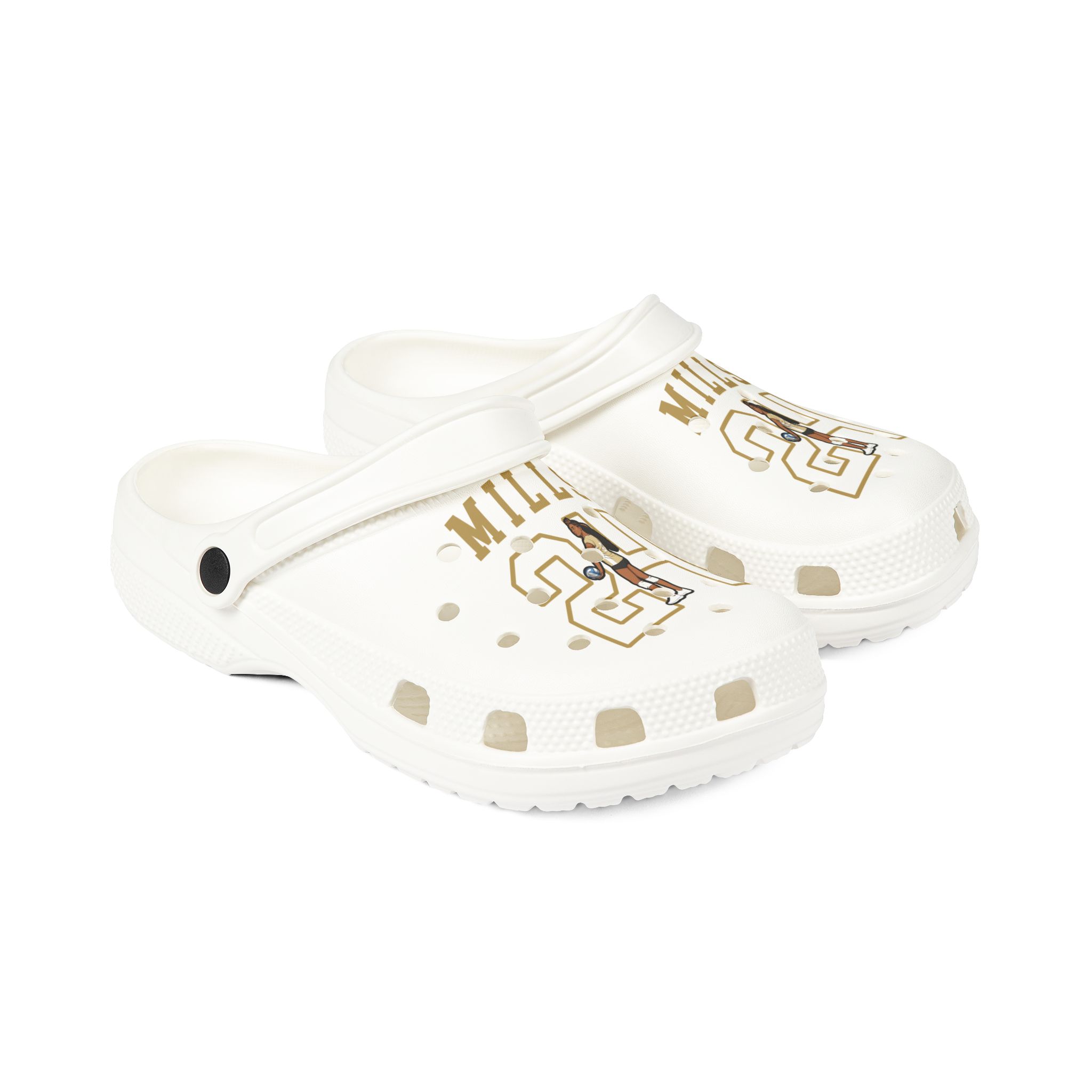 Rubber Clogs — character_shirsey in White