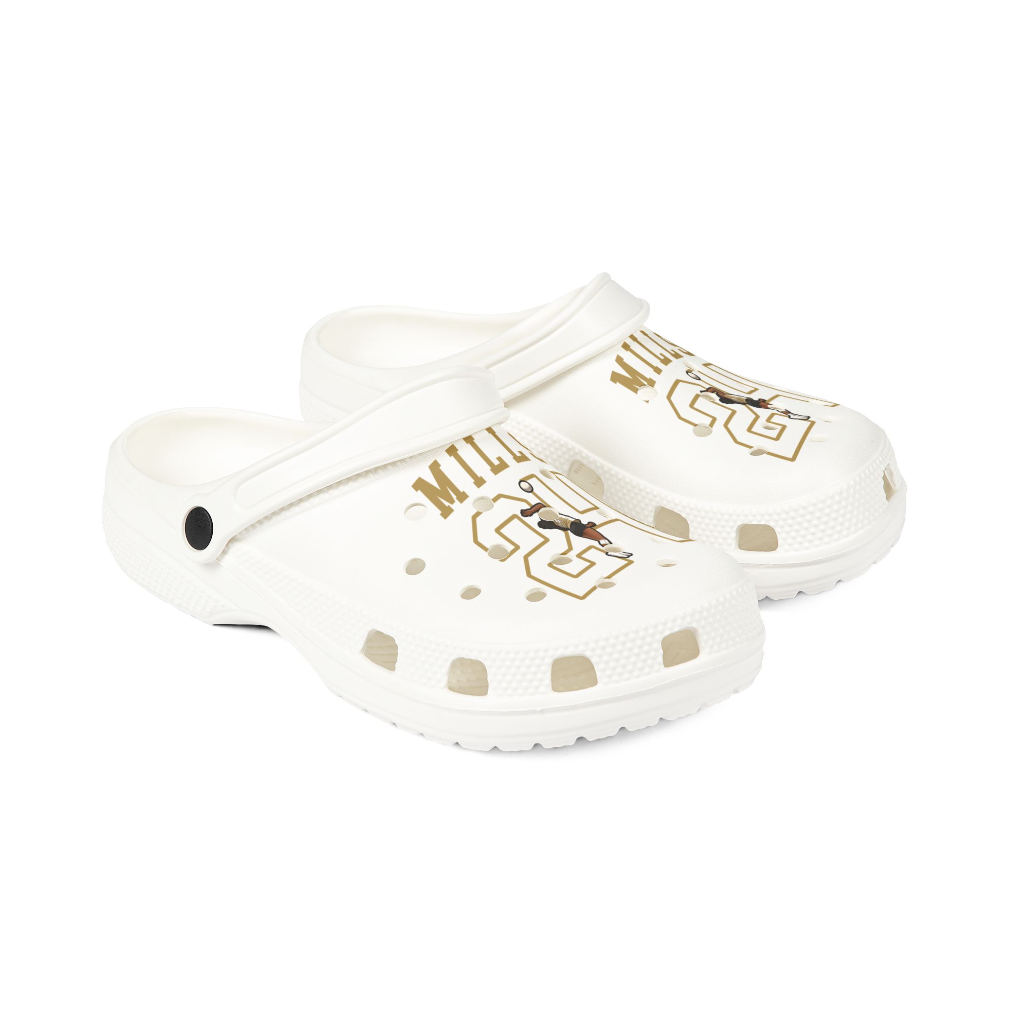 Rubber Clogs — character_shirsey in White
