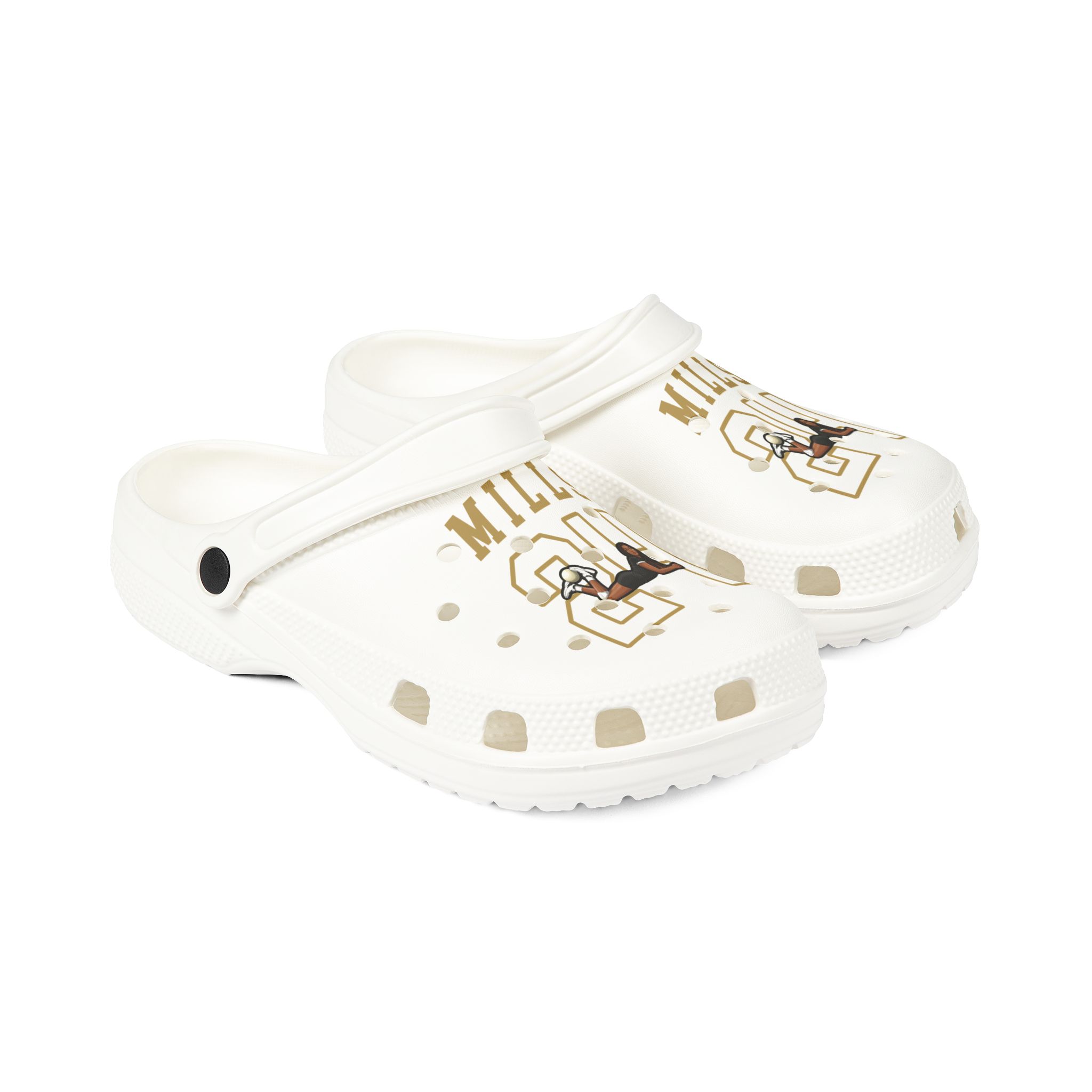 Rubber Clogs — character_shirsey in White