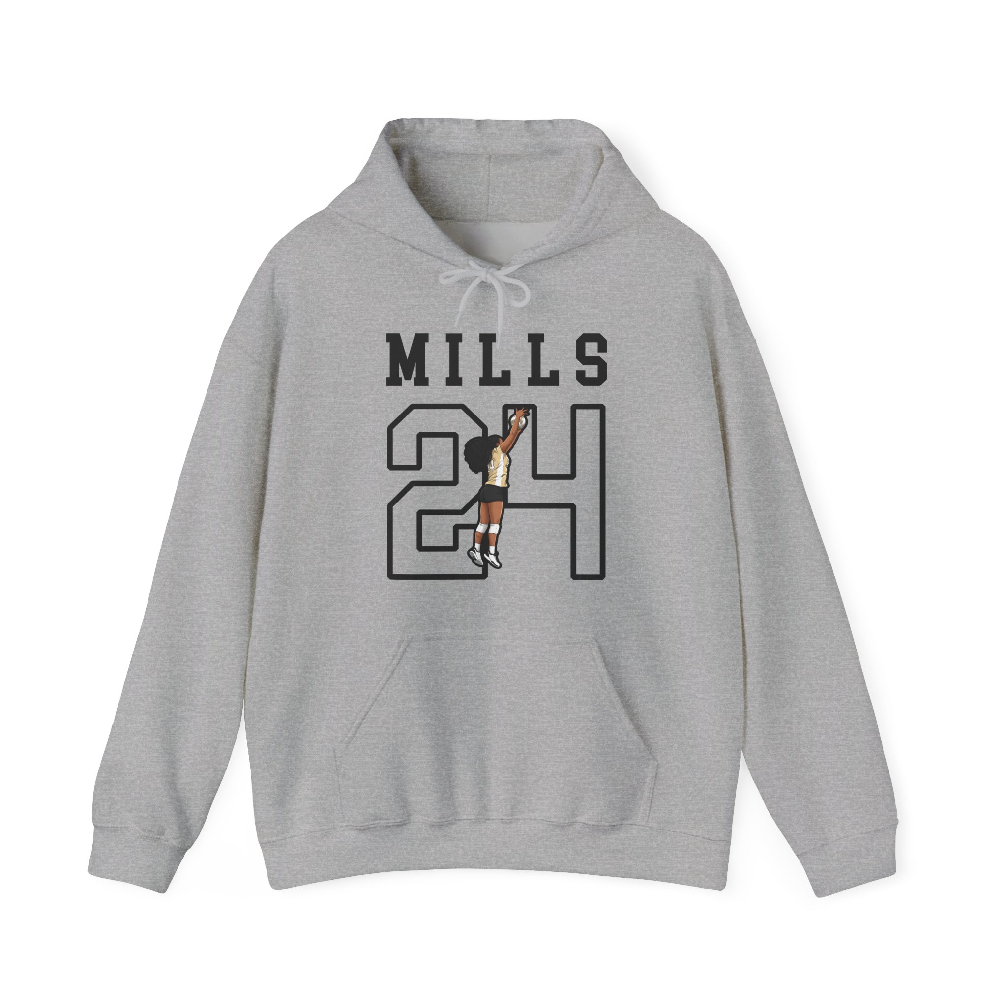 Hoodie — character_shirsey in Grey