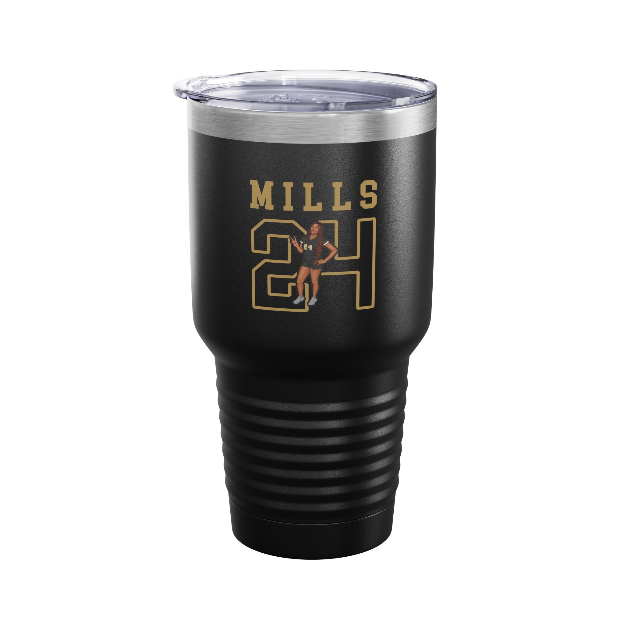 30oz Tumbler — character_shirsey in Black