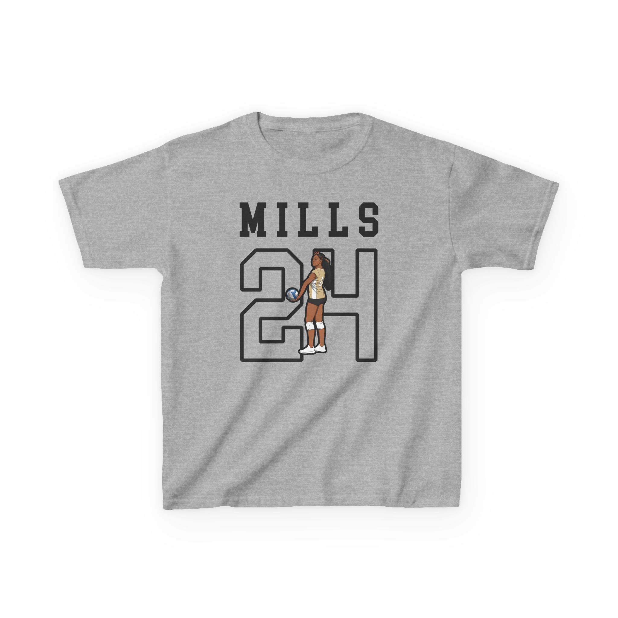 Youth Tee — character_shirsey in Grey