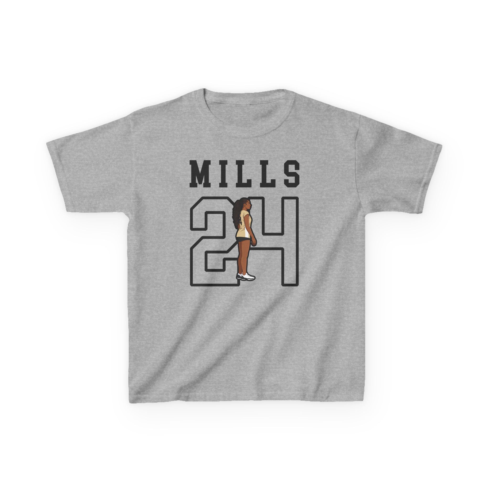 Youth Tee — character_shirsey in Grey