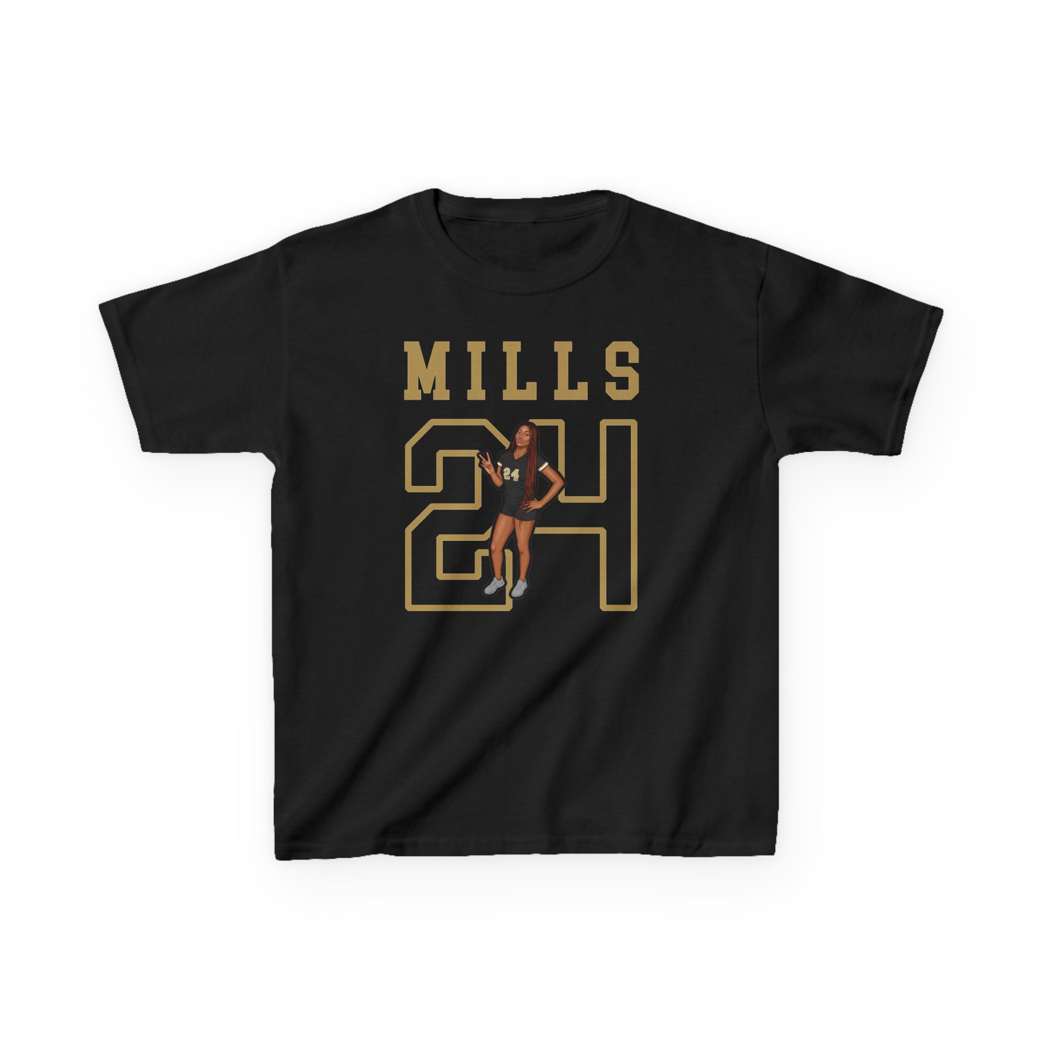 Youth Tee — character_shirsey in Black