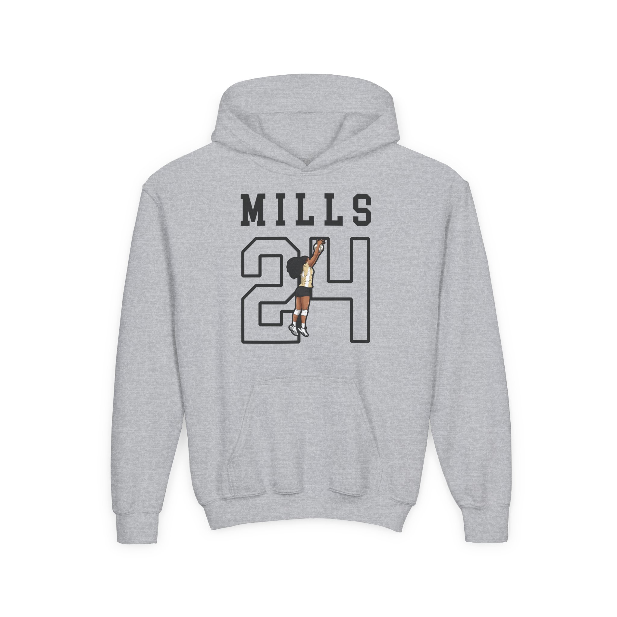 Youth Hoodie — character_shirsey in Grey