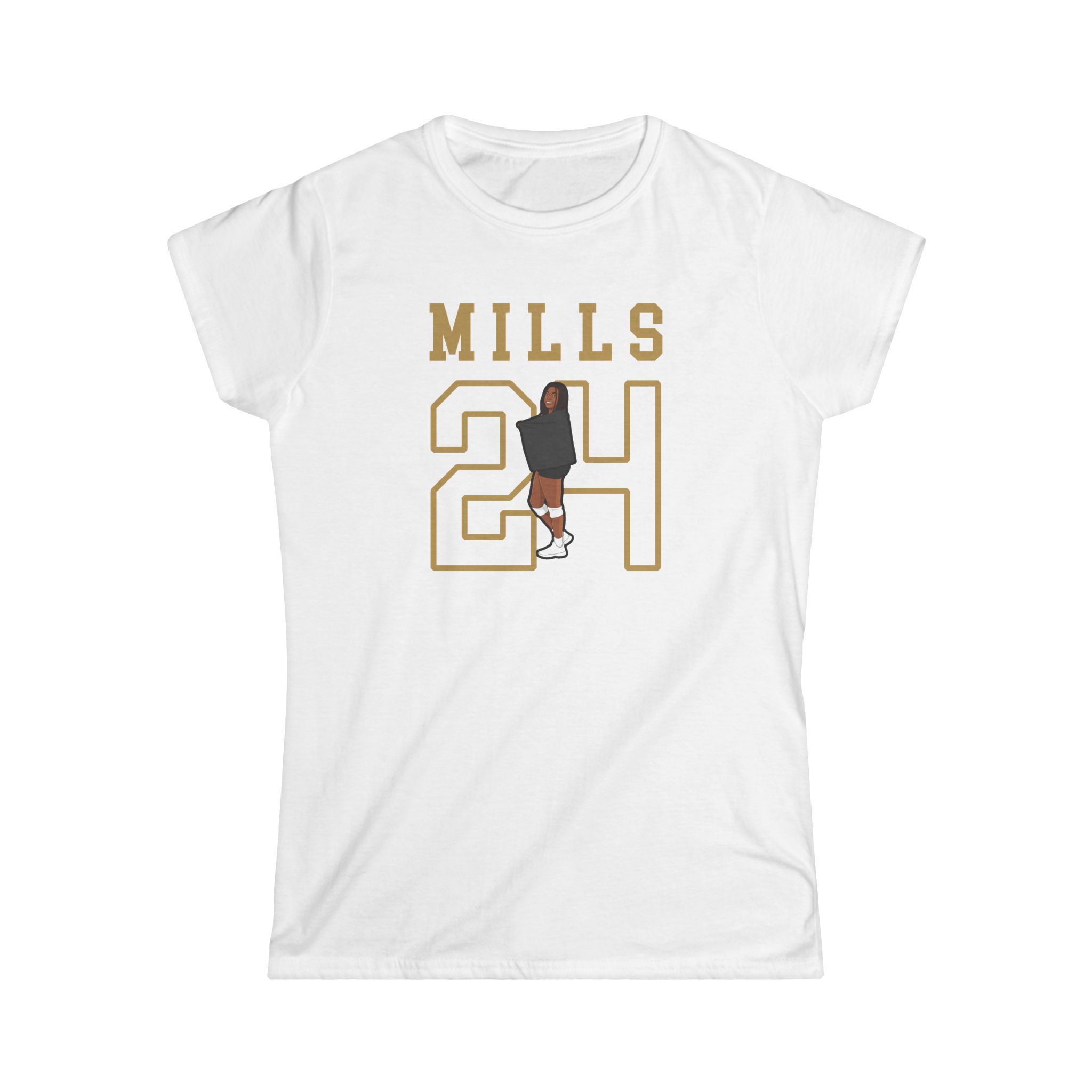 Women's Softstyle Tee — character_shirsey in White