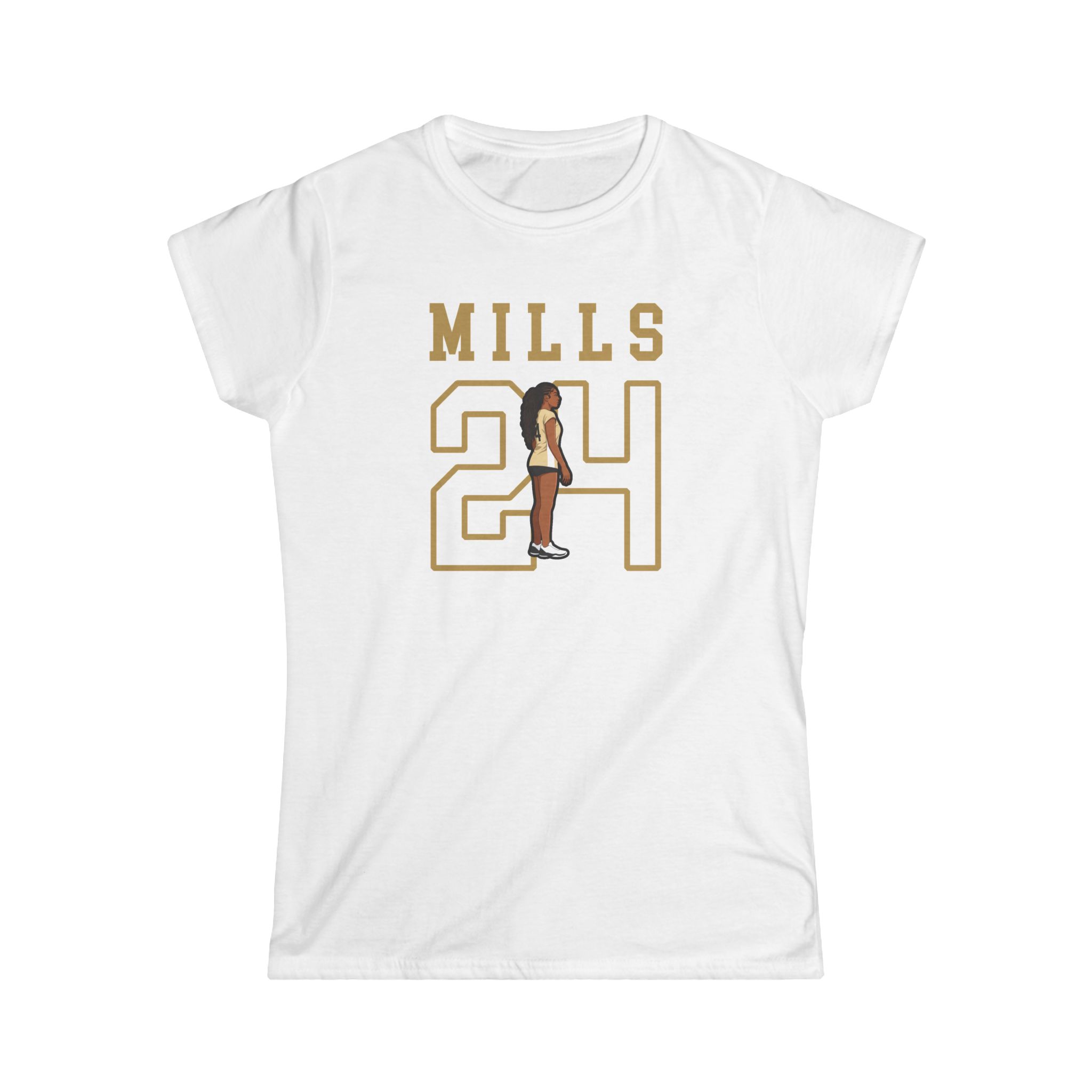 Women's Softstyle Tee — character_shirsey in White