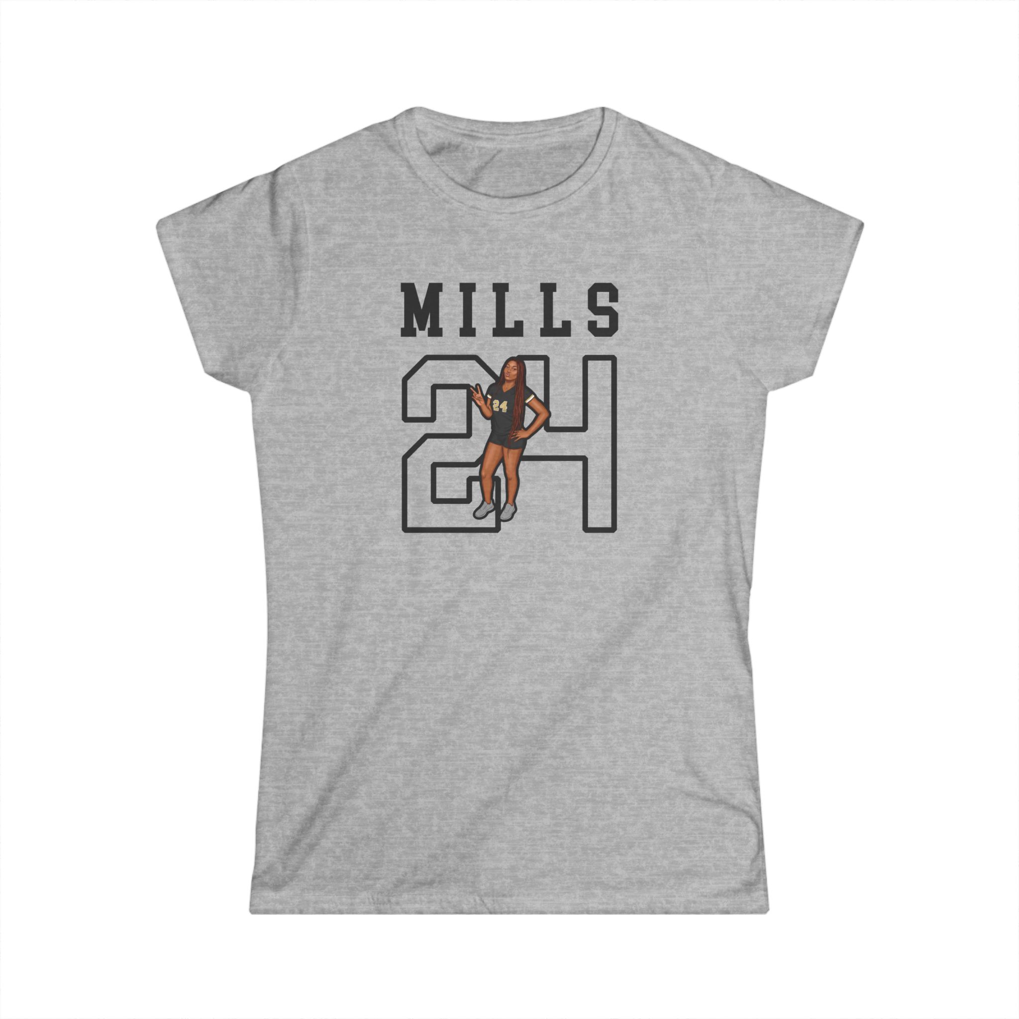 Women's Softstyle Tee — character_shirsey in Grey