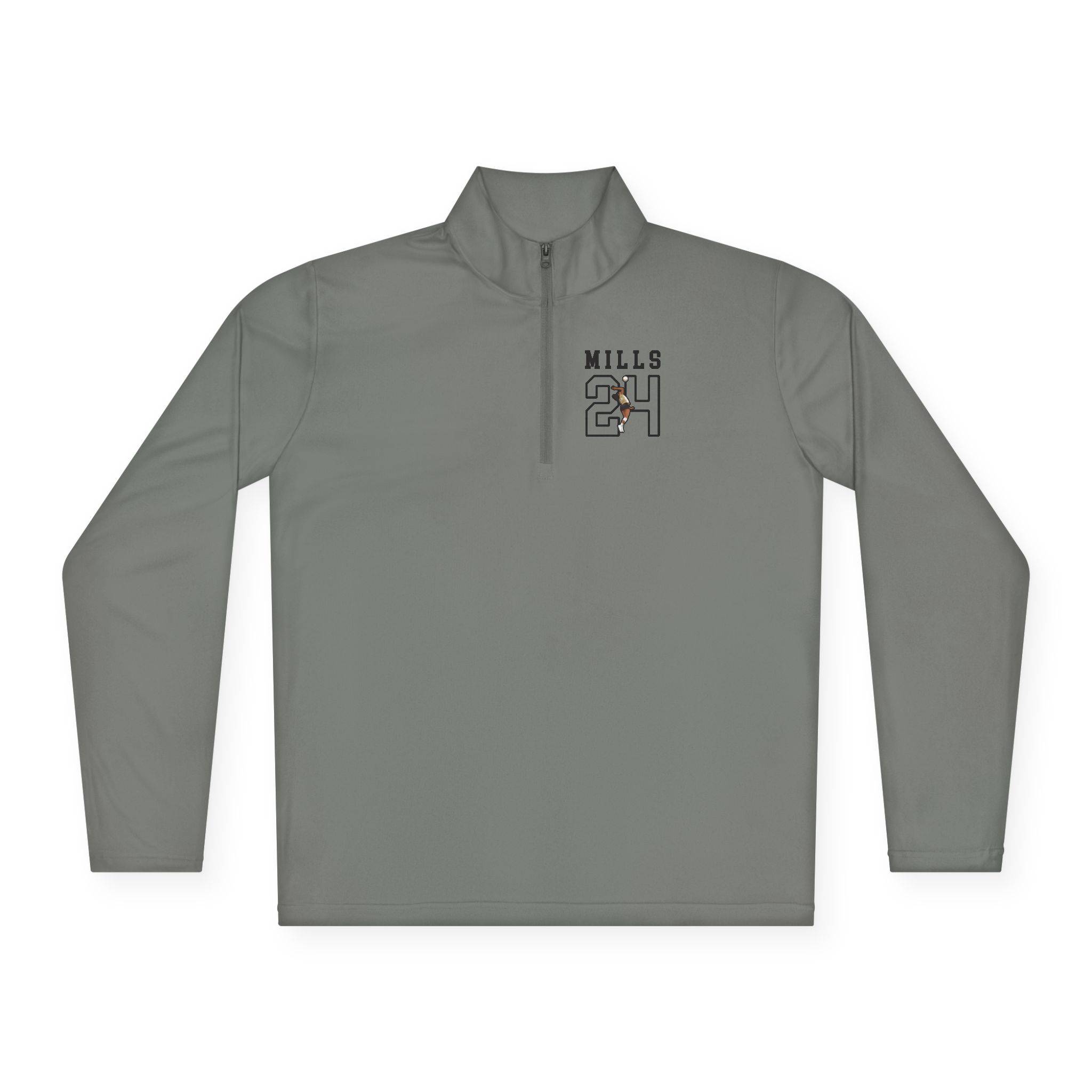 Q-Zip Pullover — character_shirsey in Grey