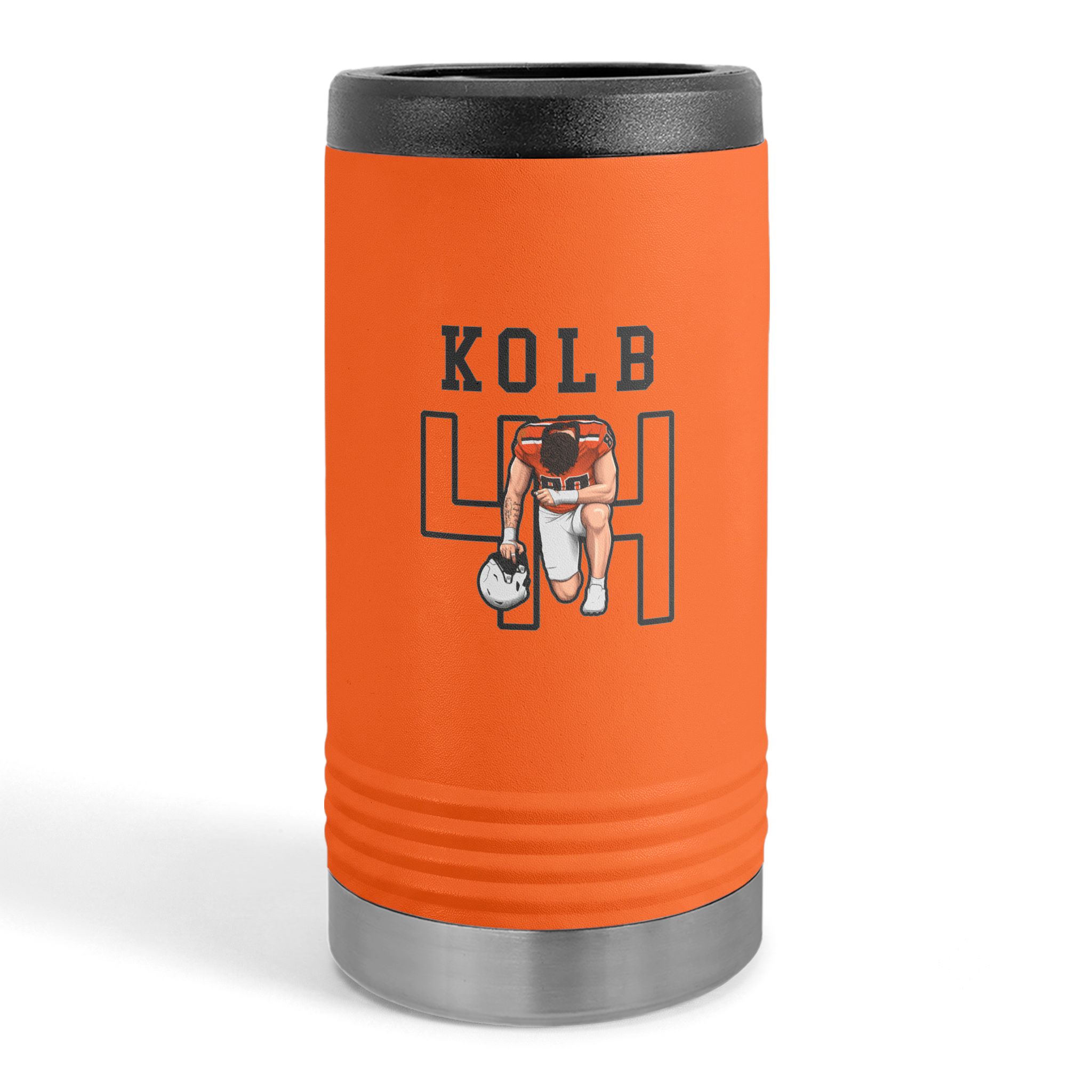 Slim Stainless Can Cooler — character_shirsey in Orange