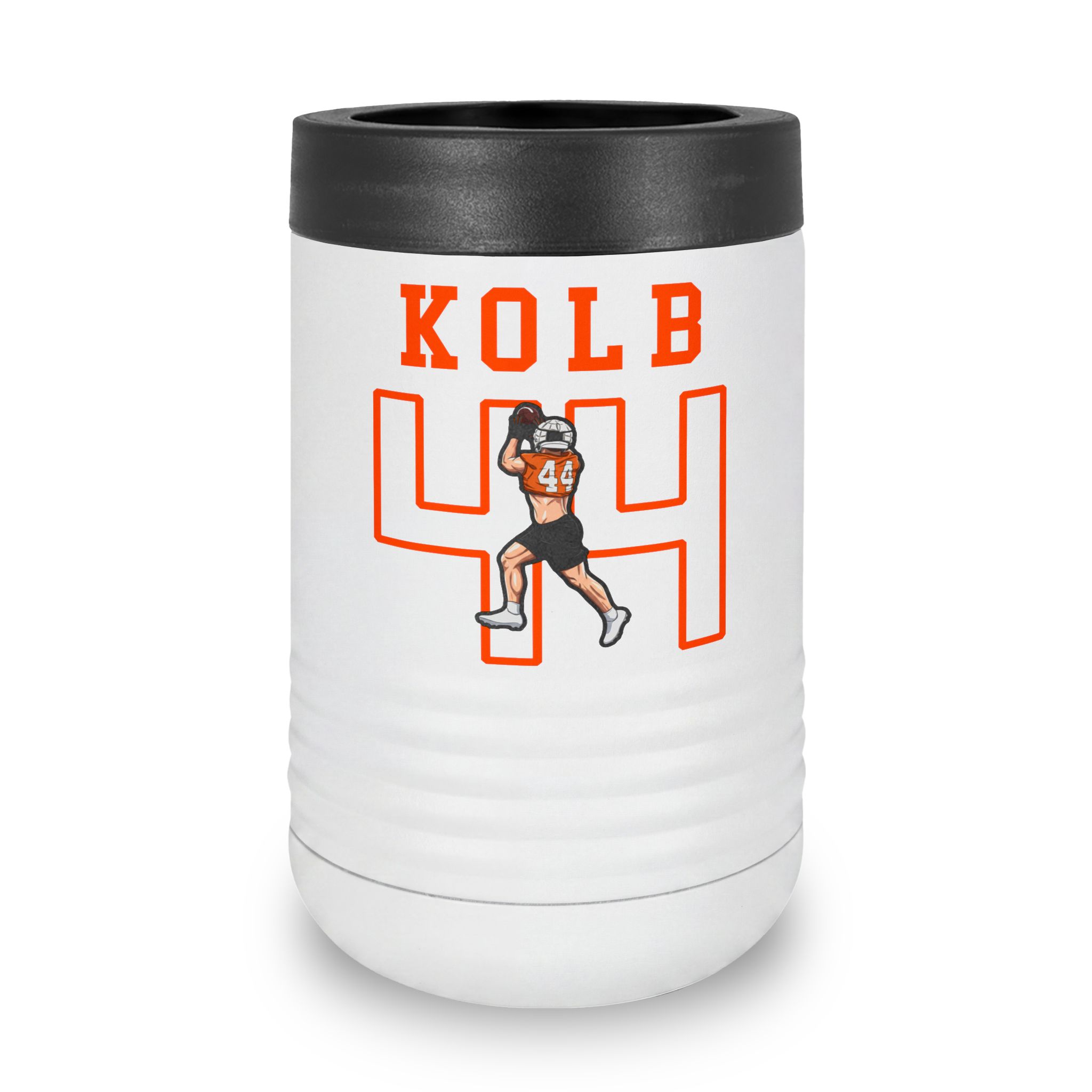Stainless Can Cooler — character_shirsey in White