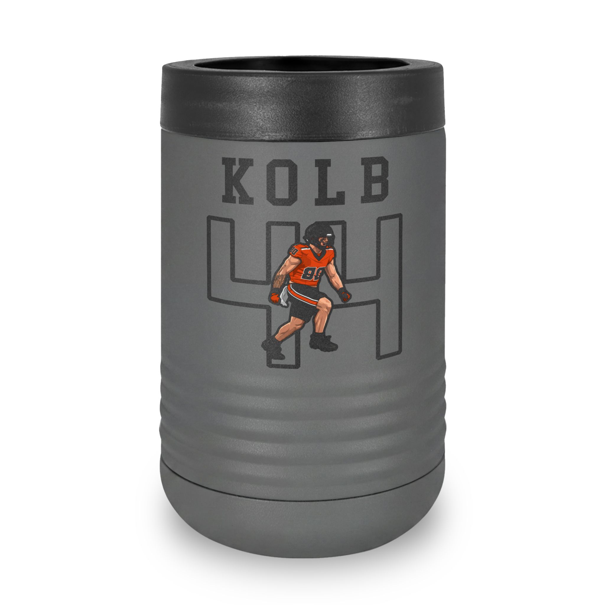 Stainless Can Cooler — character_shirsey in Grey